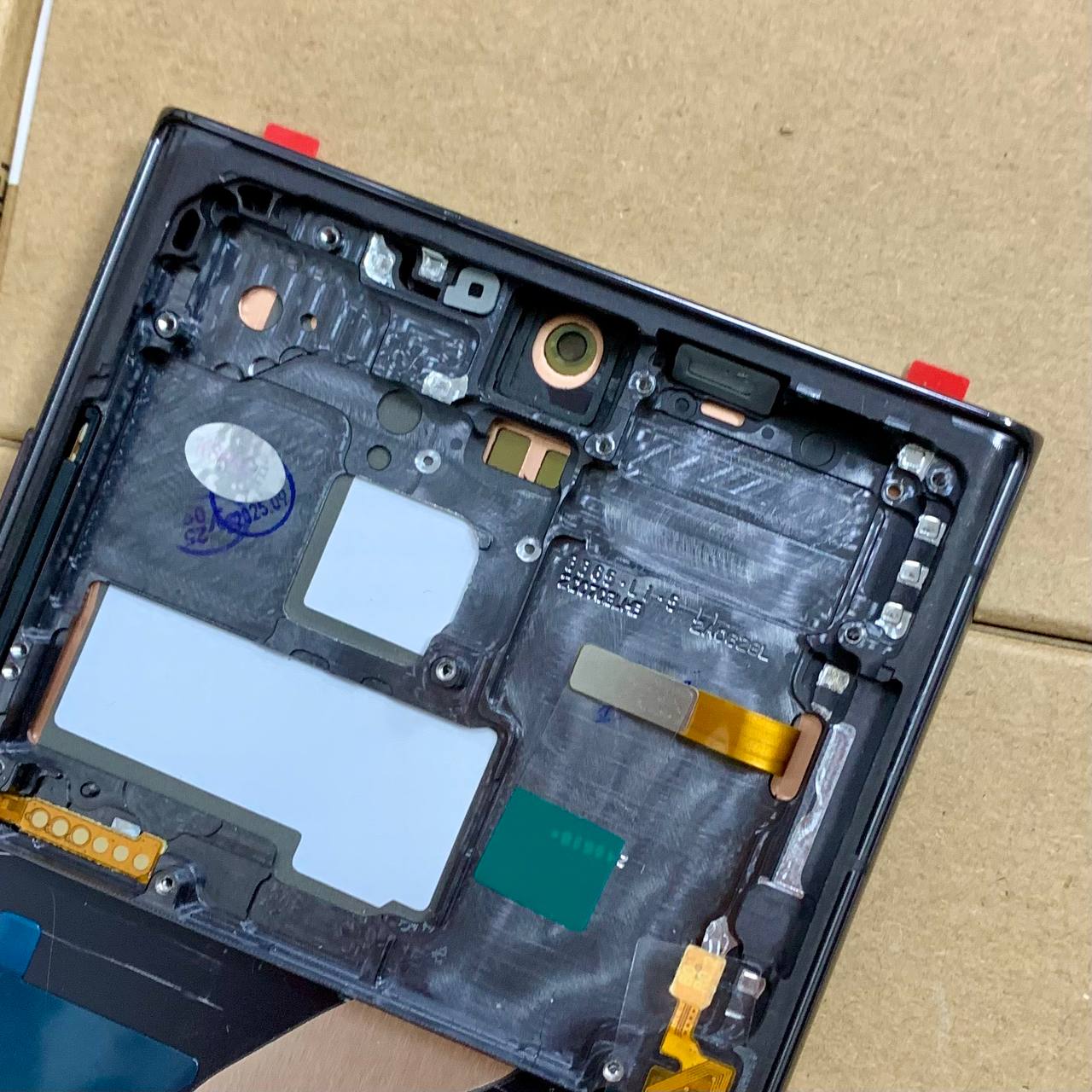 Дисплей Samsung S908B Galaxy S22 Ultra black, з рамкою, OLED