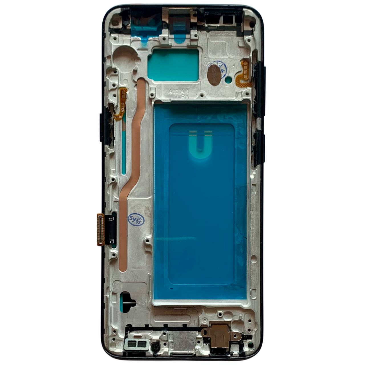 Дисплей Samsung G950 Galaxy S8 black, з рамкою, IPS (Краї дисплею не заокруглені)