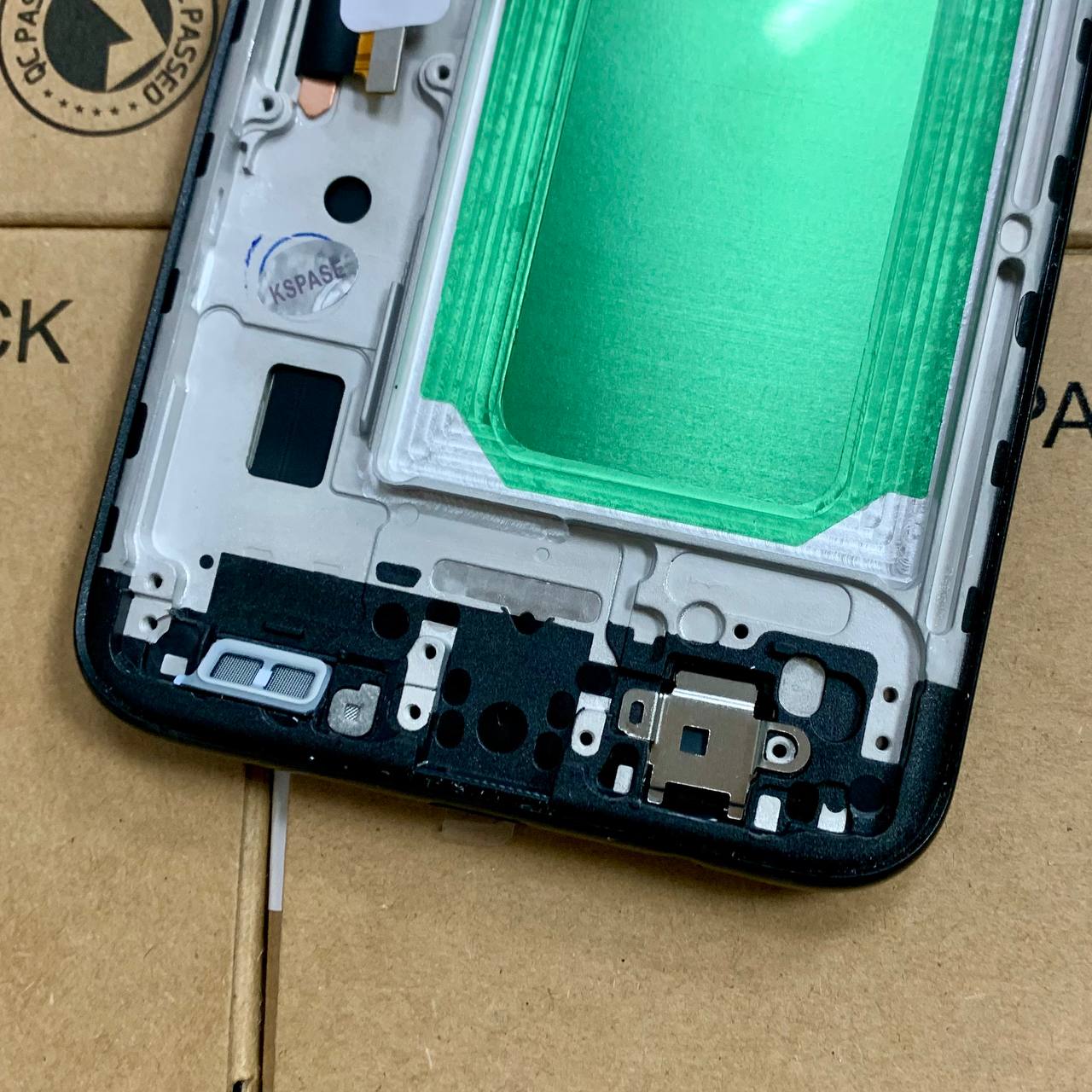 Дисплей Samsung G955 Galaxy S8 Plus black, з рамкою, IPS (Краї дисплею не заокруглені)