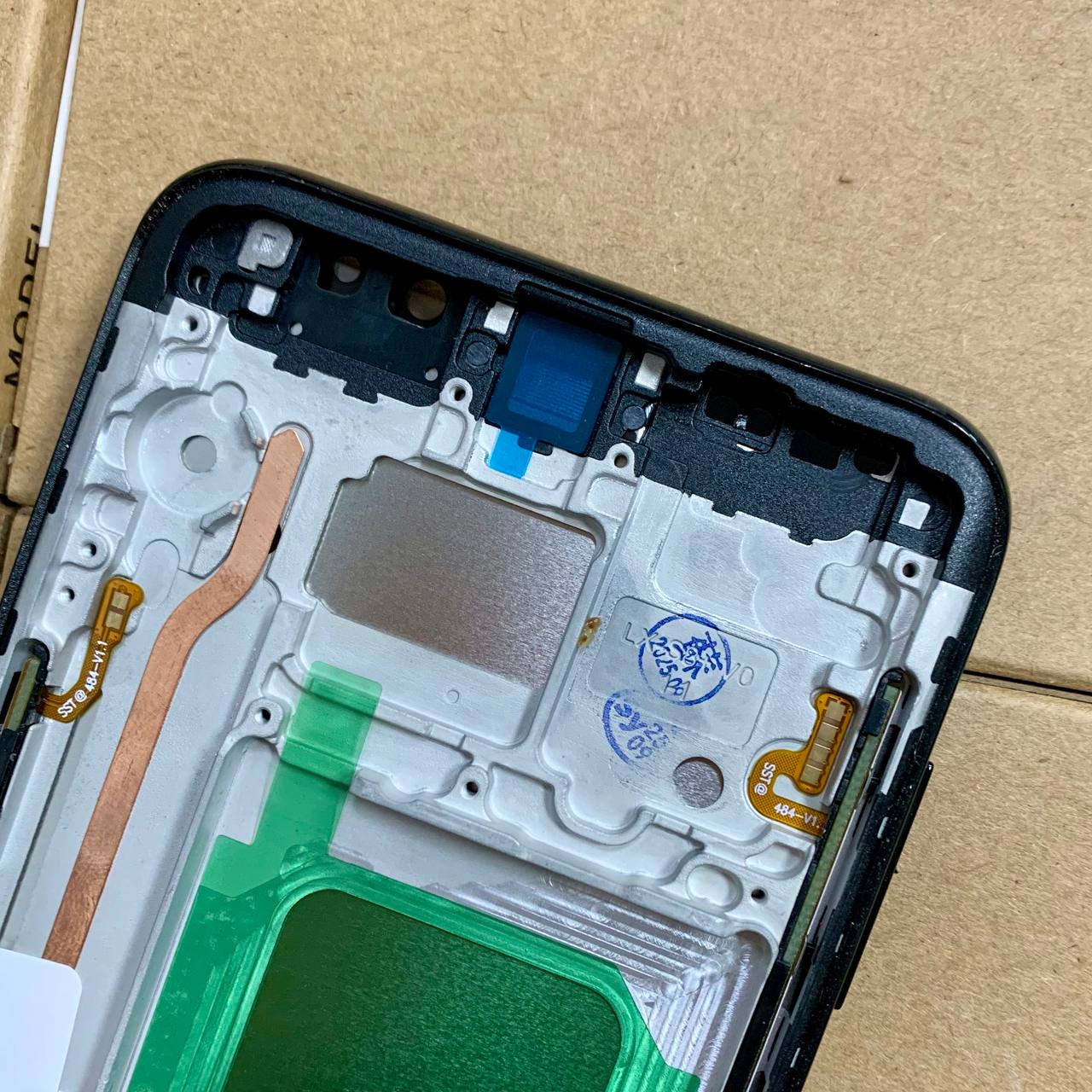 Дисплей Samsung G955 Galaxy S8 Plus black, з рамкою, IPS (Краї дисплею не заокруглені)