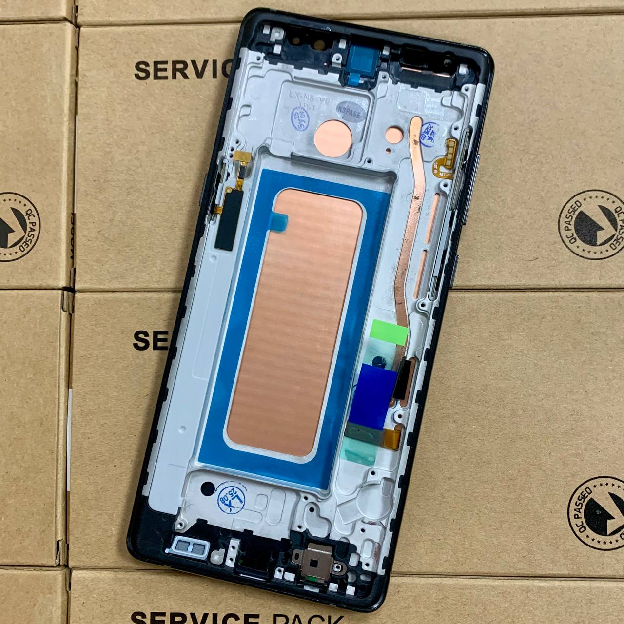 Дисплей Samsung N950 Galaxy Note 8 black, з рамкою, IPS