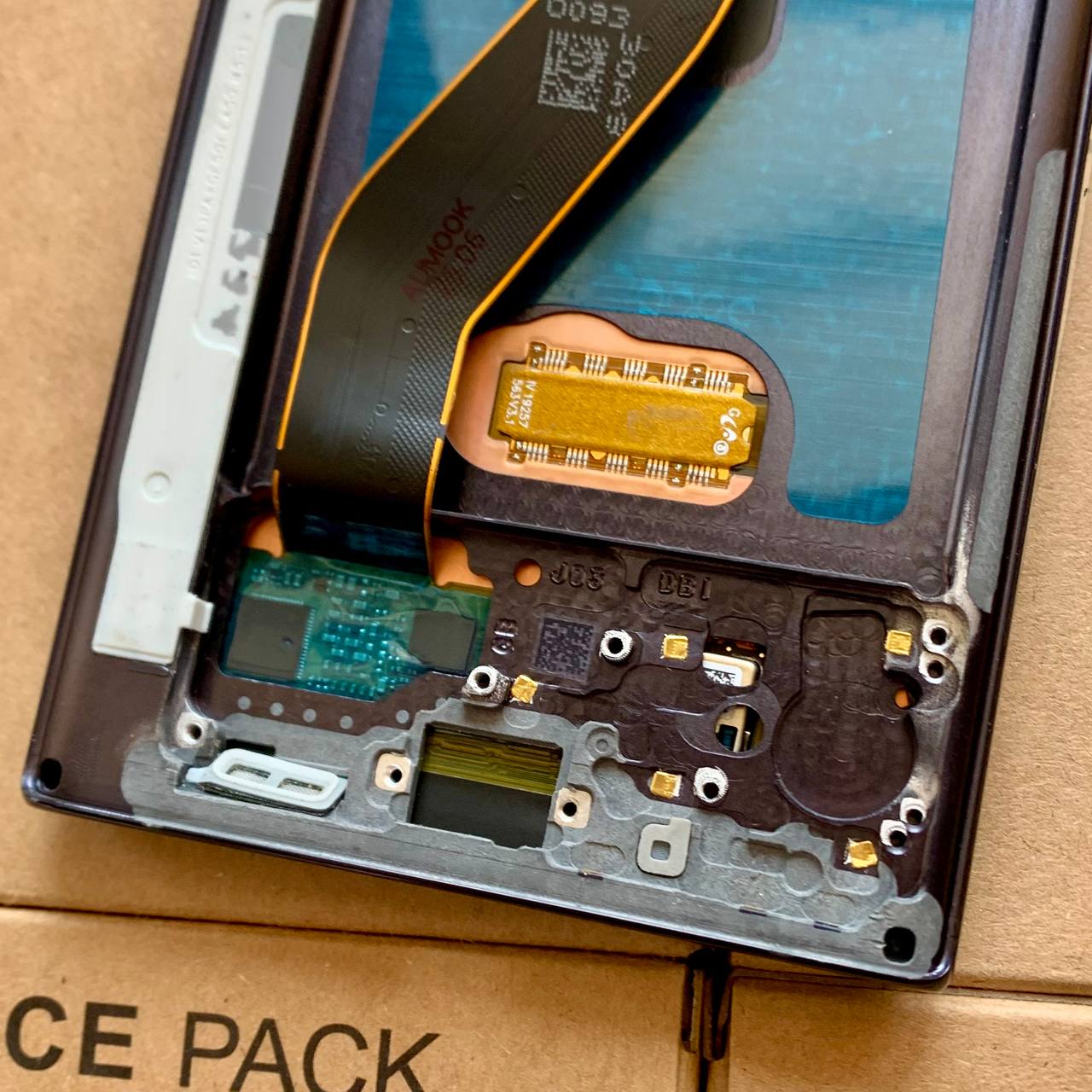 Дисплей Samsung N970 Galaxy Note 10 black, з рамкою, OLED