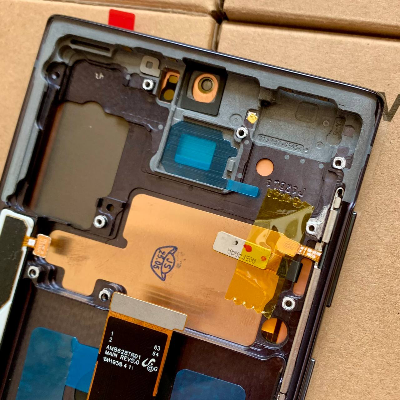 Дисплей Samsung N970 Galaxy Note 10 black, з рамкою, OLED