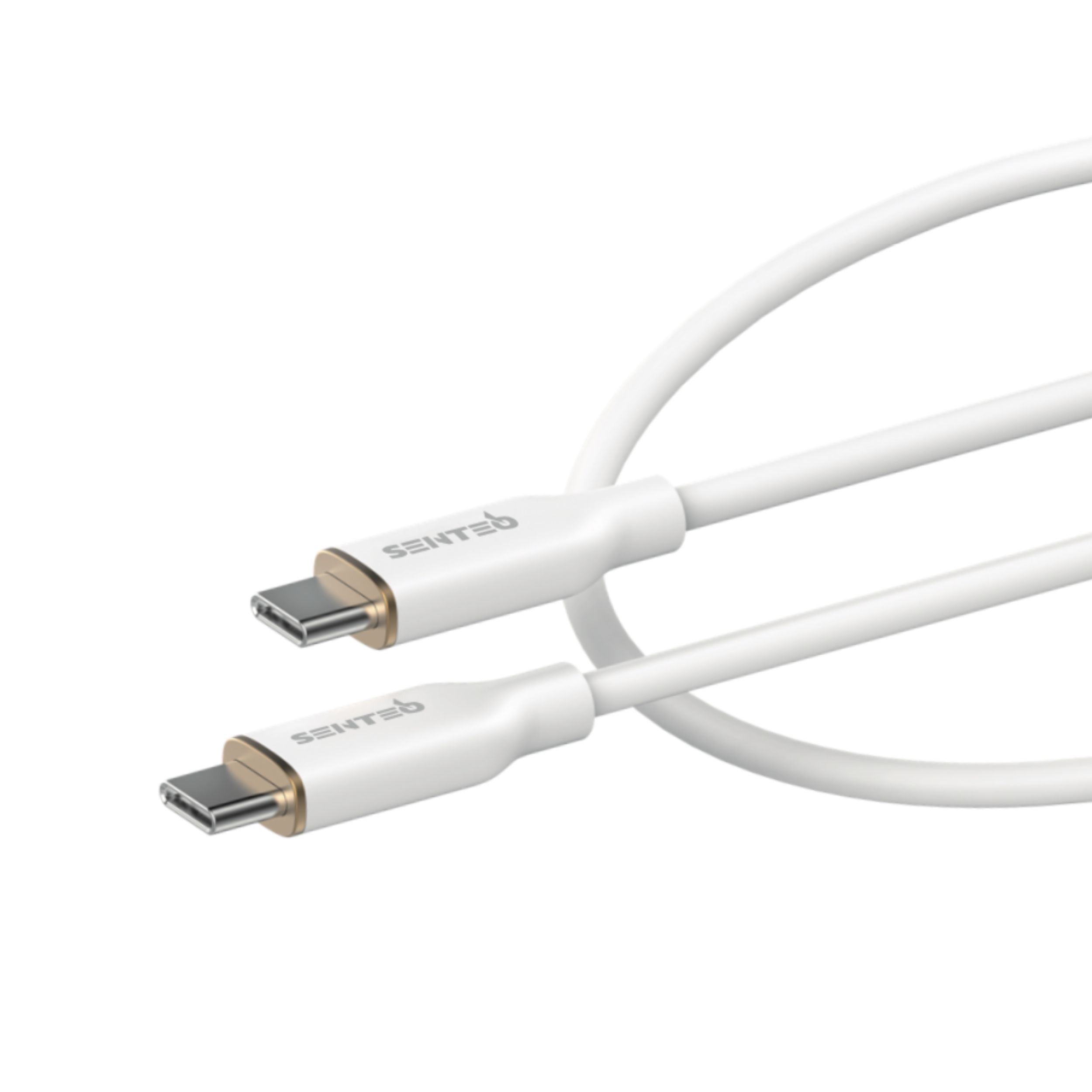 Кабель SENTEO SL-01 Silicone 100W Type-C to Type-C white