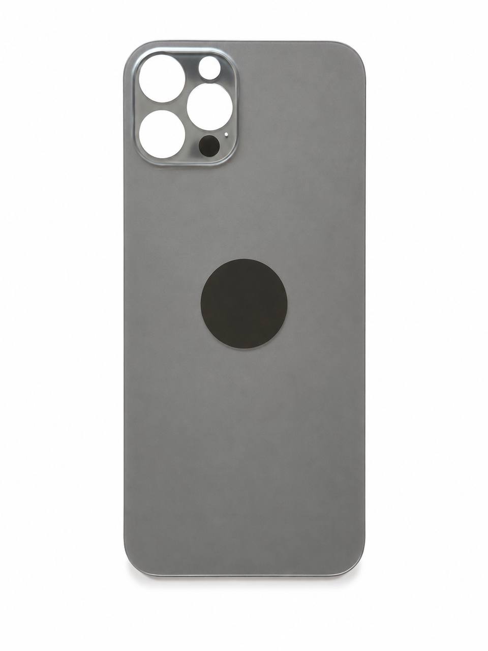 Задня кришка корпуса iPhone 12 Pro black, великий виріз під камеру, 1:1 Original