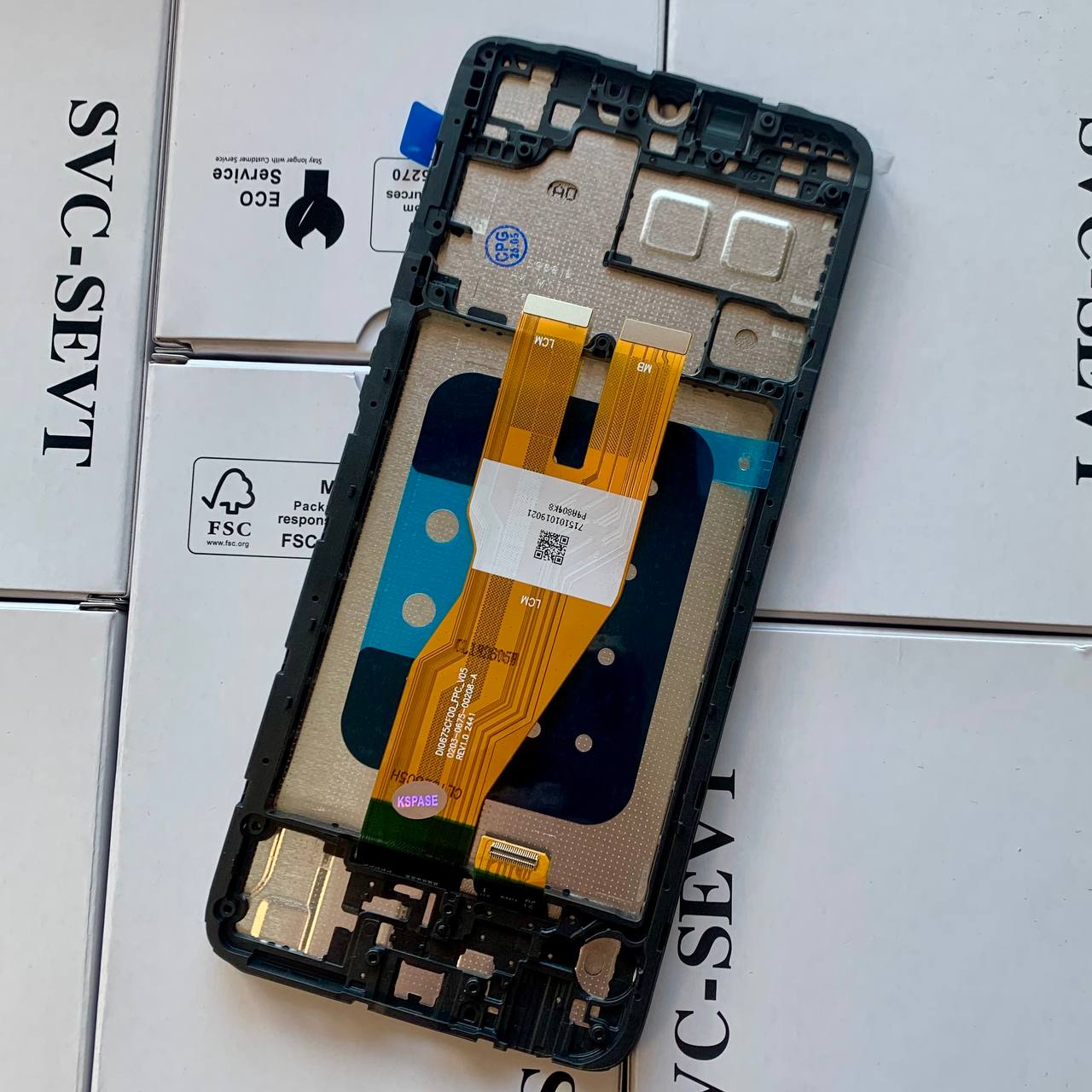 Дисплей Samsung A055 Galaxy A05 2023 black, з рамкою, Original (China)