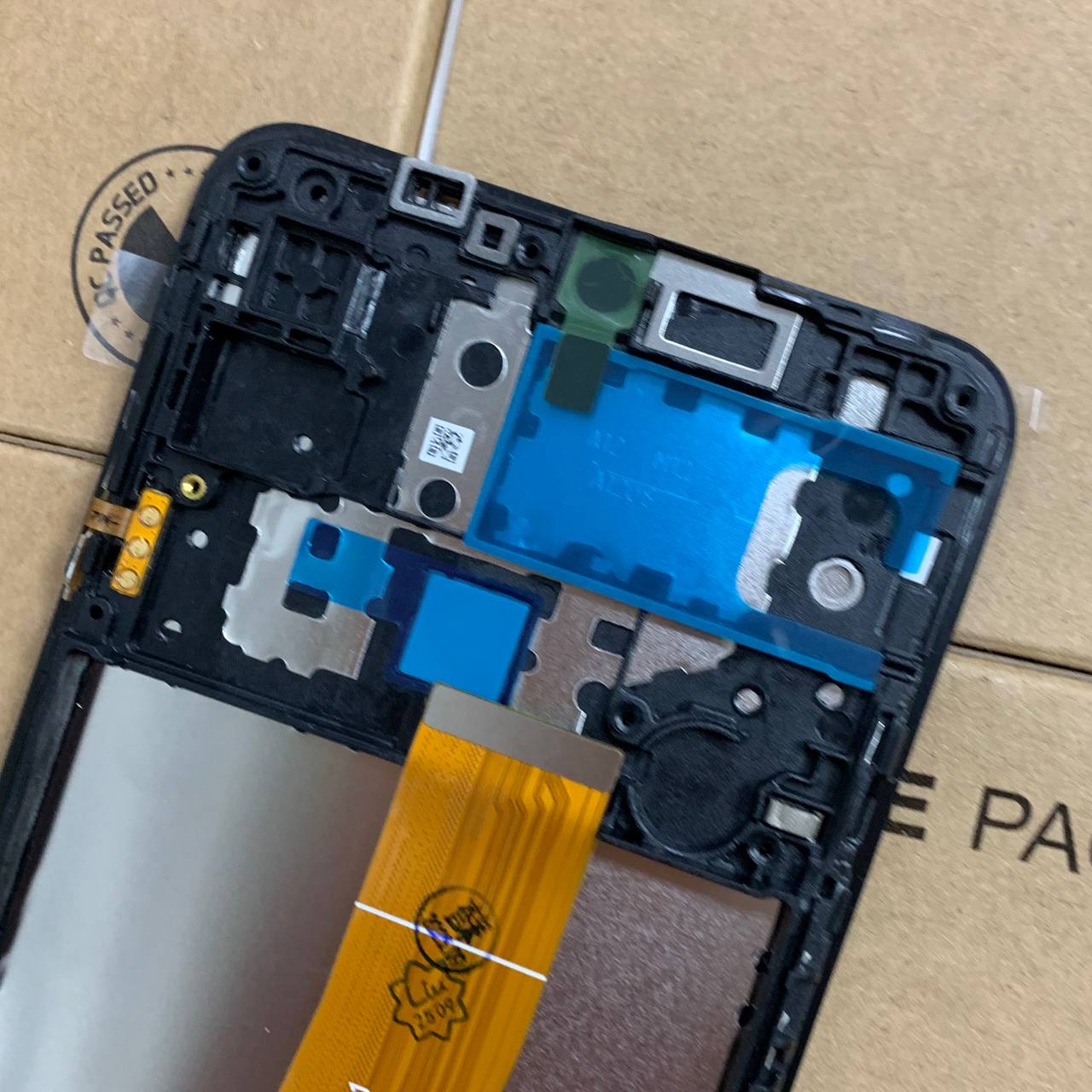 Дисплей Samsung M127F Galaxy M12 black (M127F_REV0.1), з рамкою, Service Pack Original