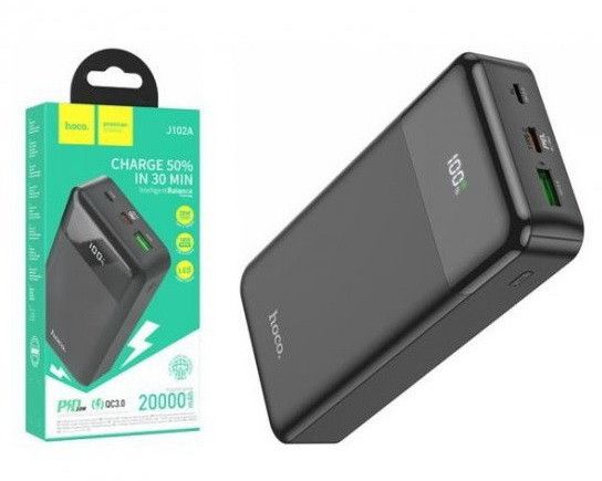 Power Bank Hoco J102A Cool figure PD20W | QC3.0 20000mAh black