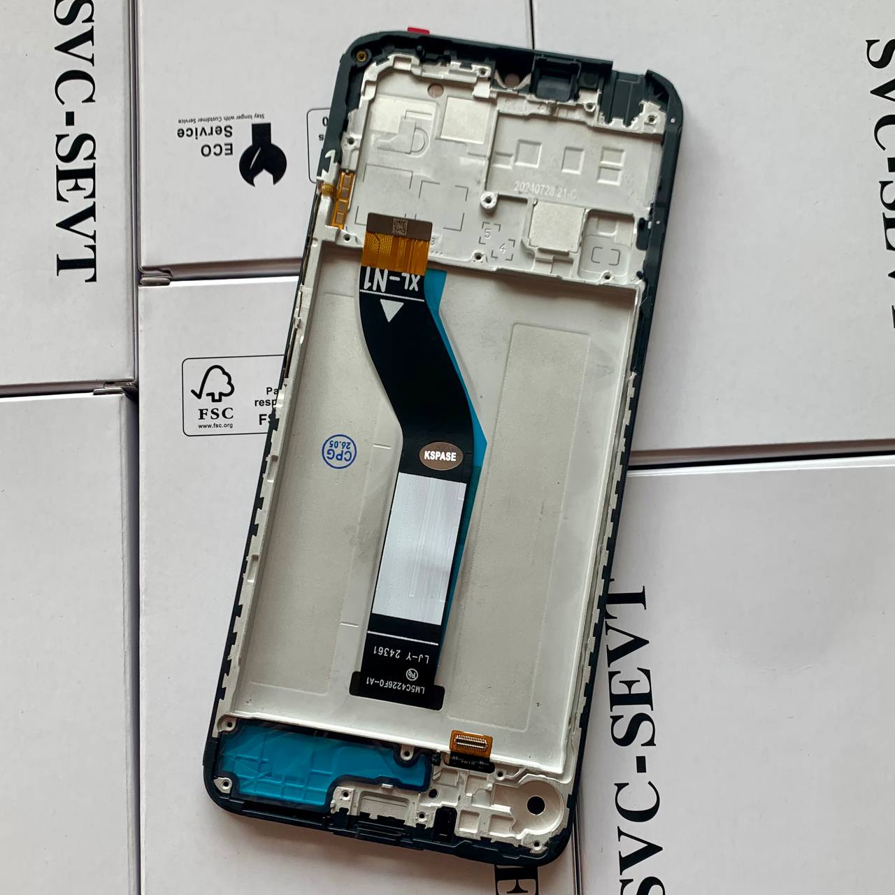 Дисплей Xiaomi Redmi 14C | Redmi A3 Pro | Poco C75 | Poco C75 5G black, з рамкою, Original (China)