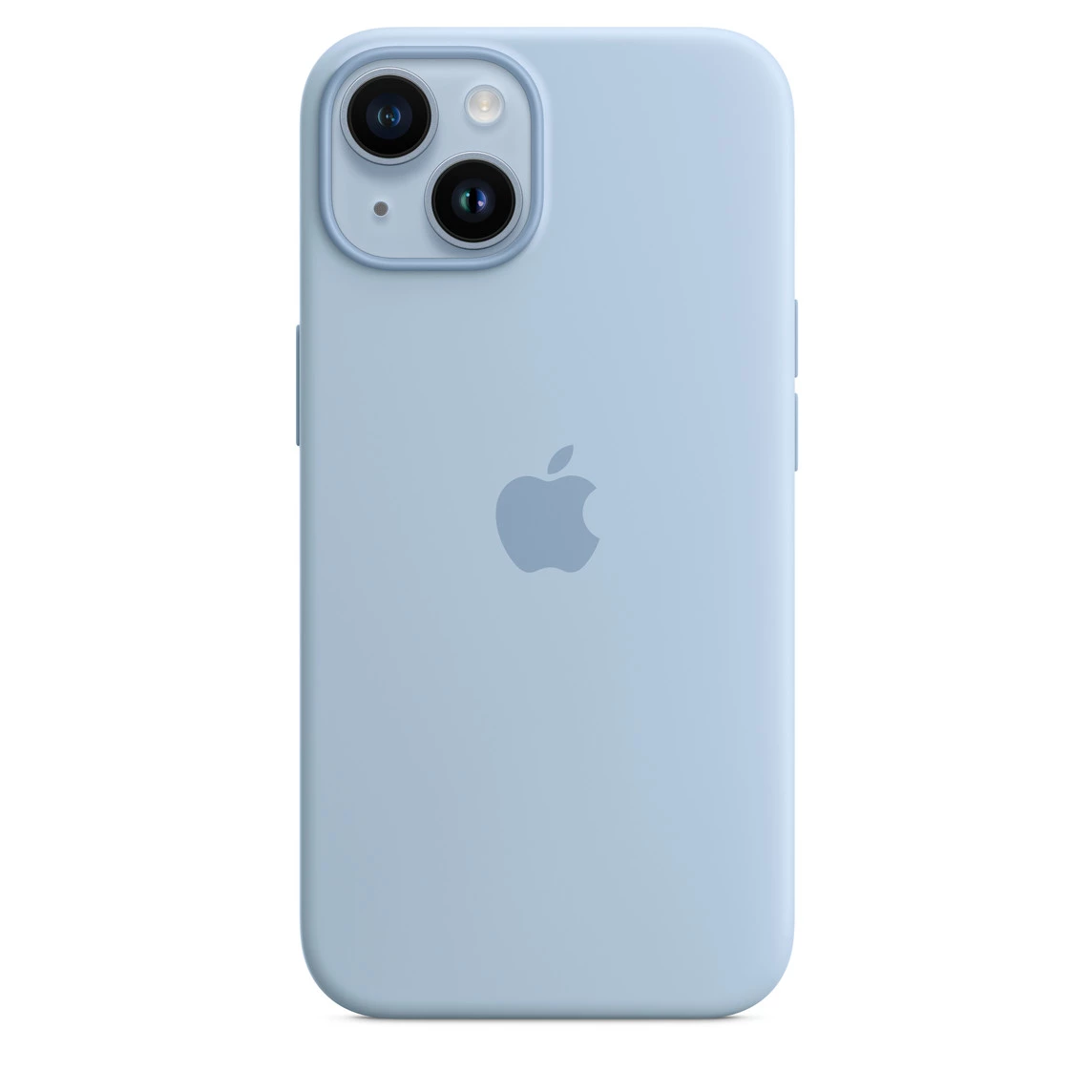 Чохол Silicone Case 1:1 for iPhone 15 Pro Max with MagSafe animation light blue