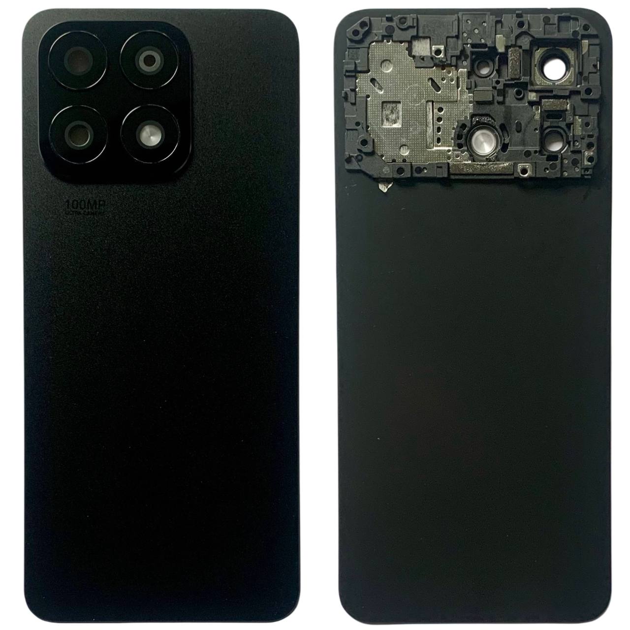 Задняя крышка Huawei Honor X8A black (со стеклом камеры)