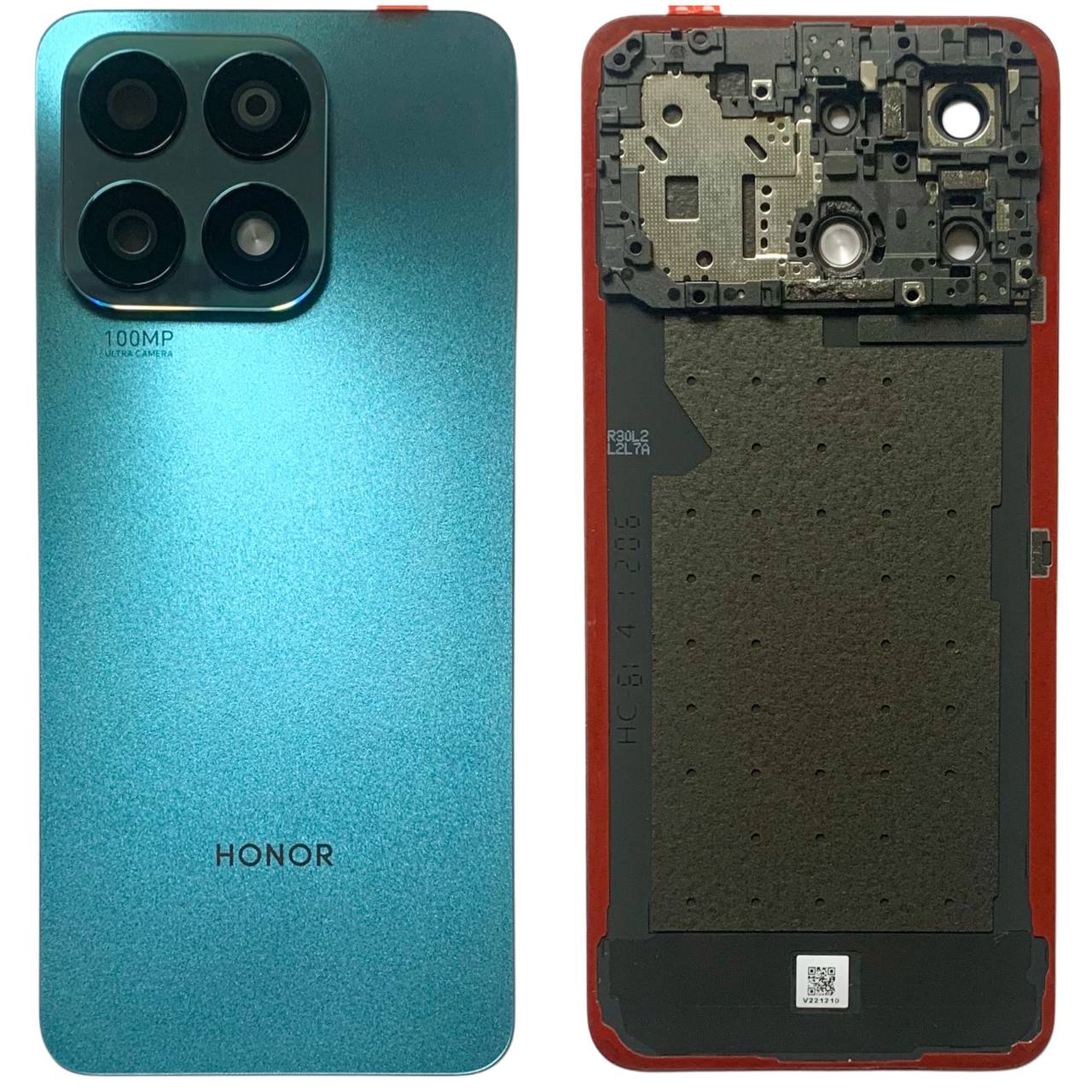 Задняя крышка Huawei Honor X8A blue (со стеклом камеры)