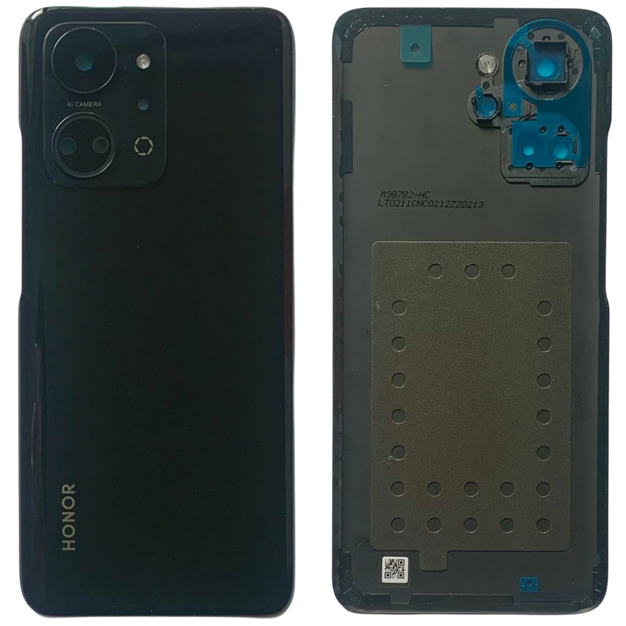 Задняя крышка Huawei Honor X7A black (со стеклом камеры)