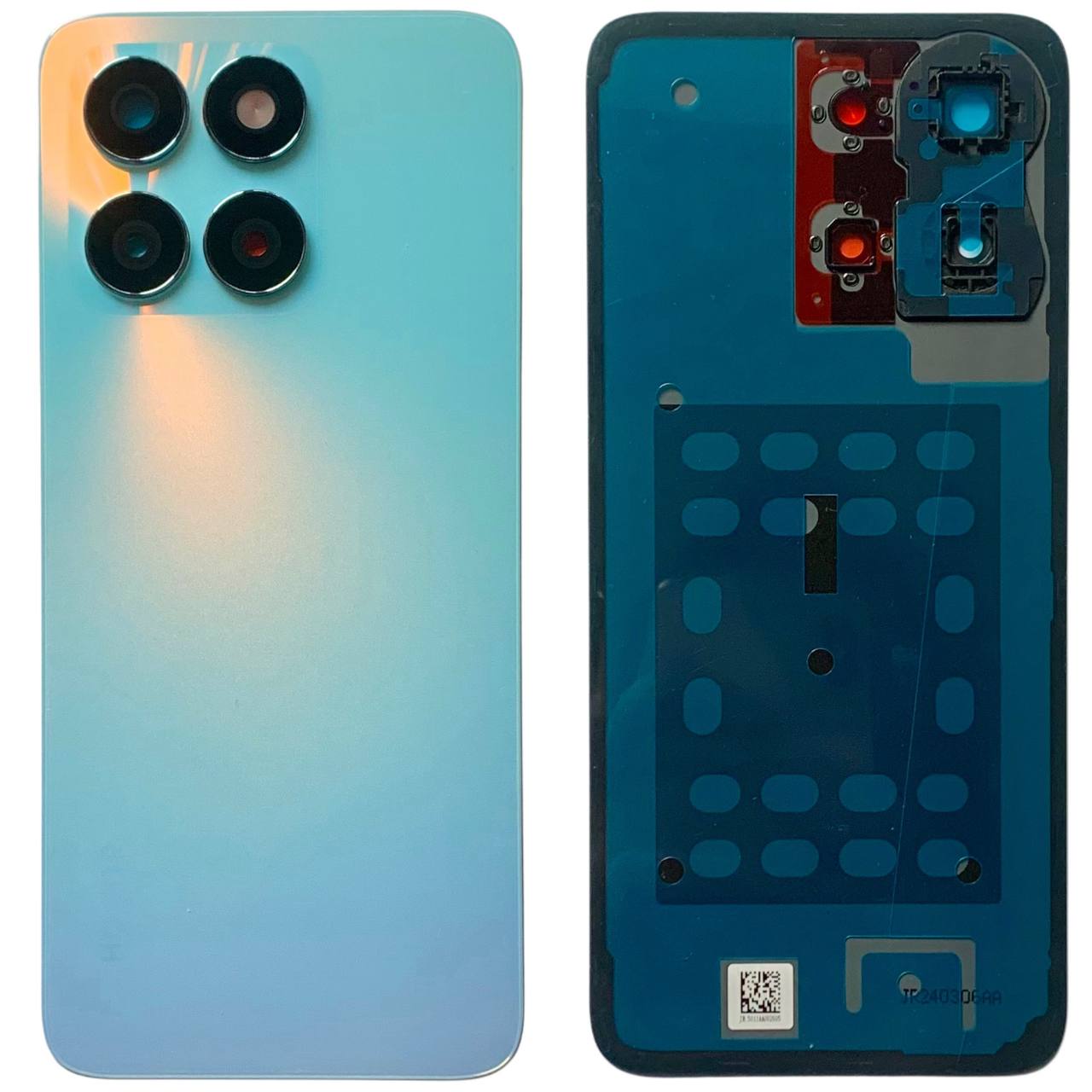 Задняя крышка Huawei Honor X6A blue (со стеклом камеры)