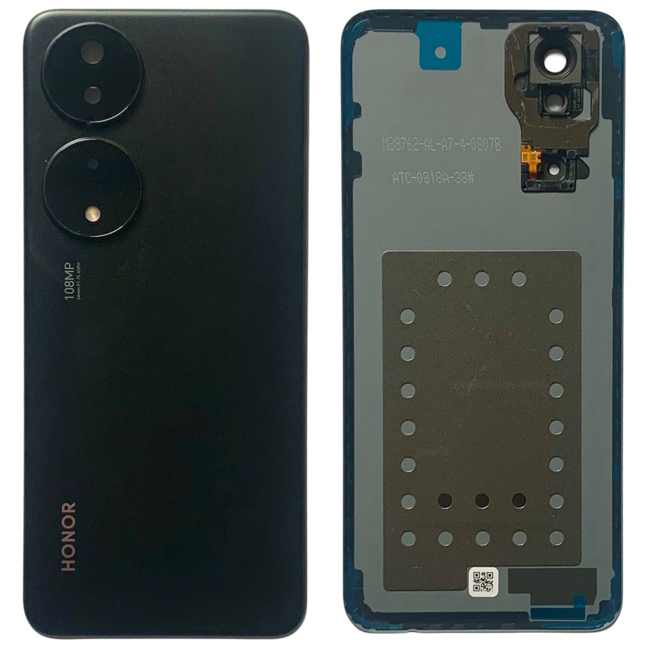Задня кришка Huawei Honor X7B black (зі склом камери)
