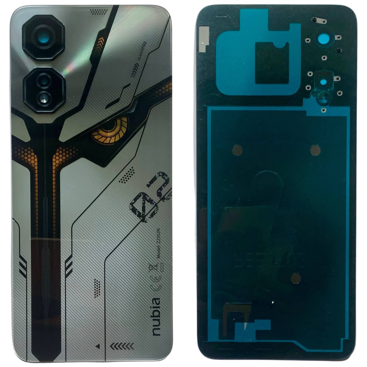 Задня кришка ZTE Nubia Neo 2 5G silver (зі склом камери)