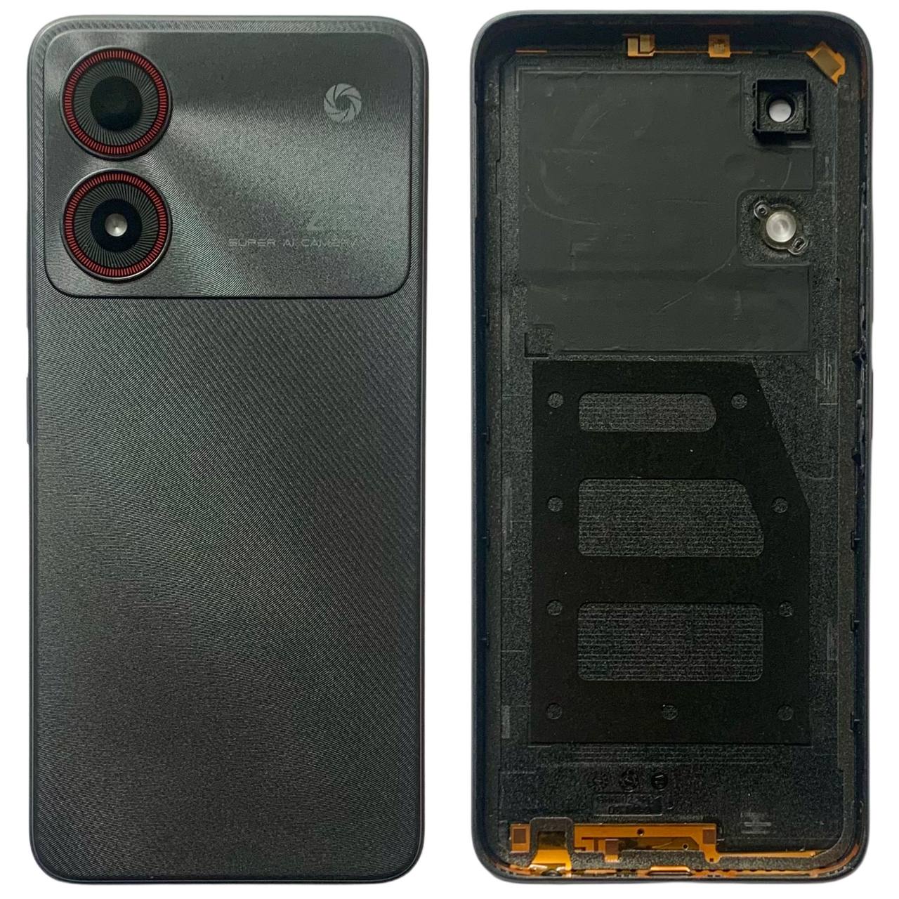 Задня кришка ZTE Blade A34 gray (зі склом камери)