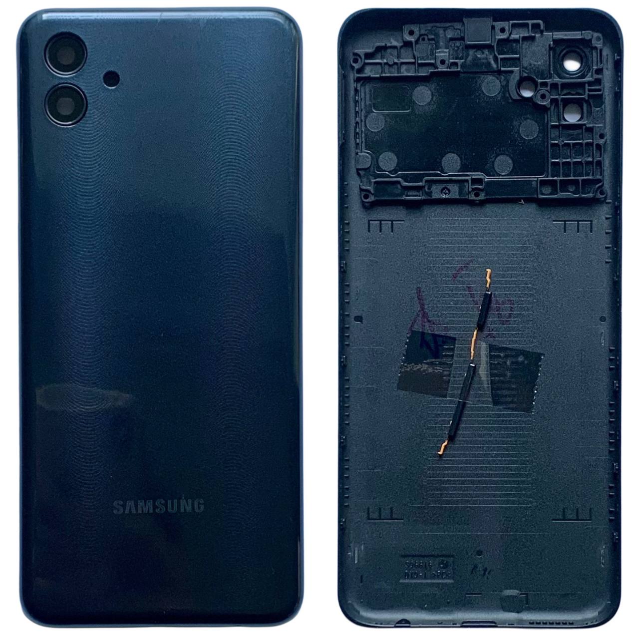 Задня кришка Samsung A045 Galaxy A04 2022 black (зі склом камери)