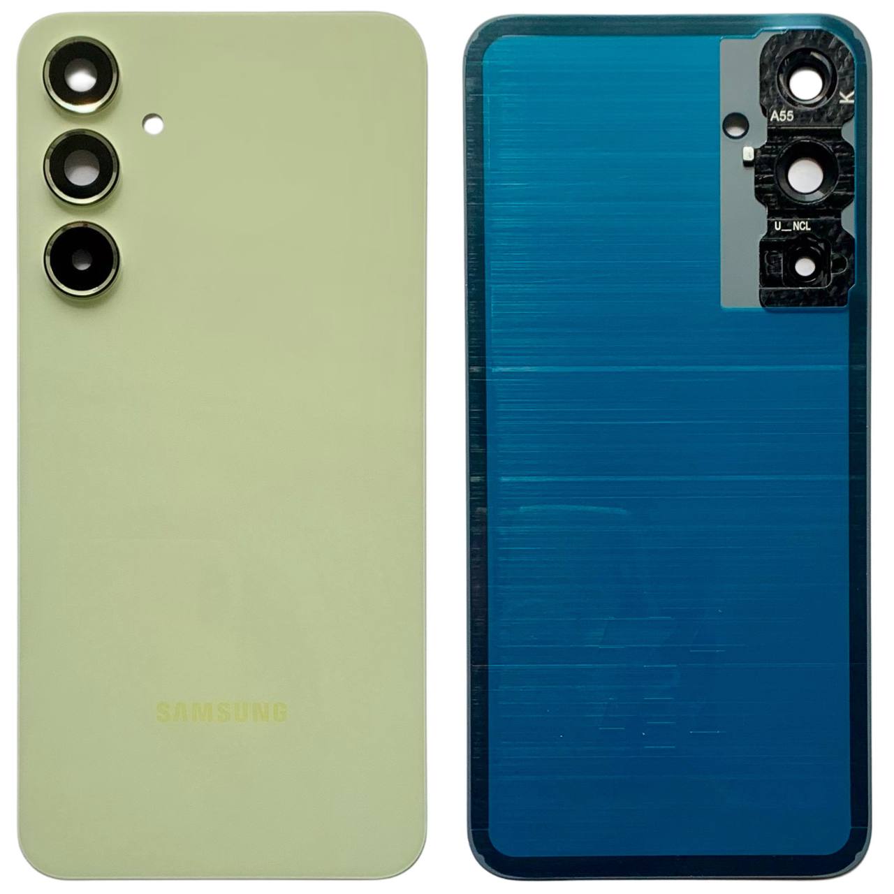Задняя крышка Samsung A556 Galaxy A55 5G yellow (со стеклом камеры)