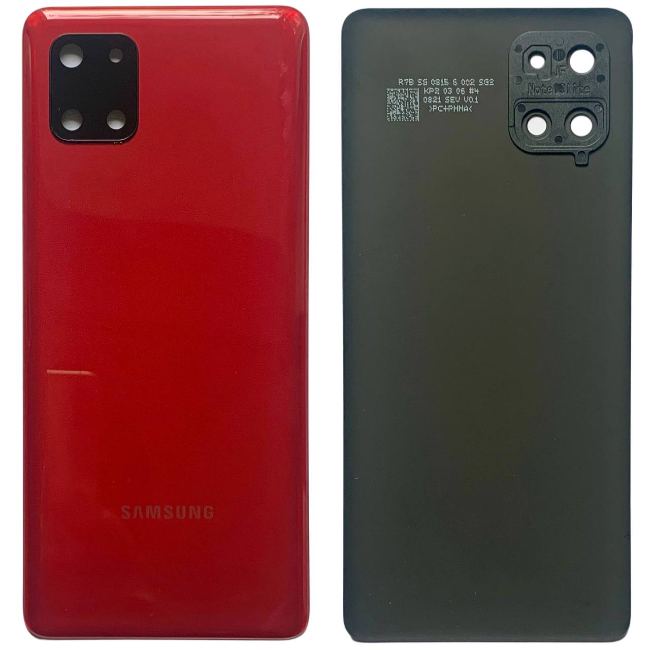 Задня кришка Samsung N770 Galaxy Note 10 Lite red (зі склом камери)