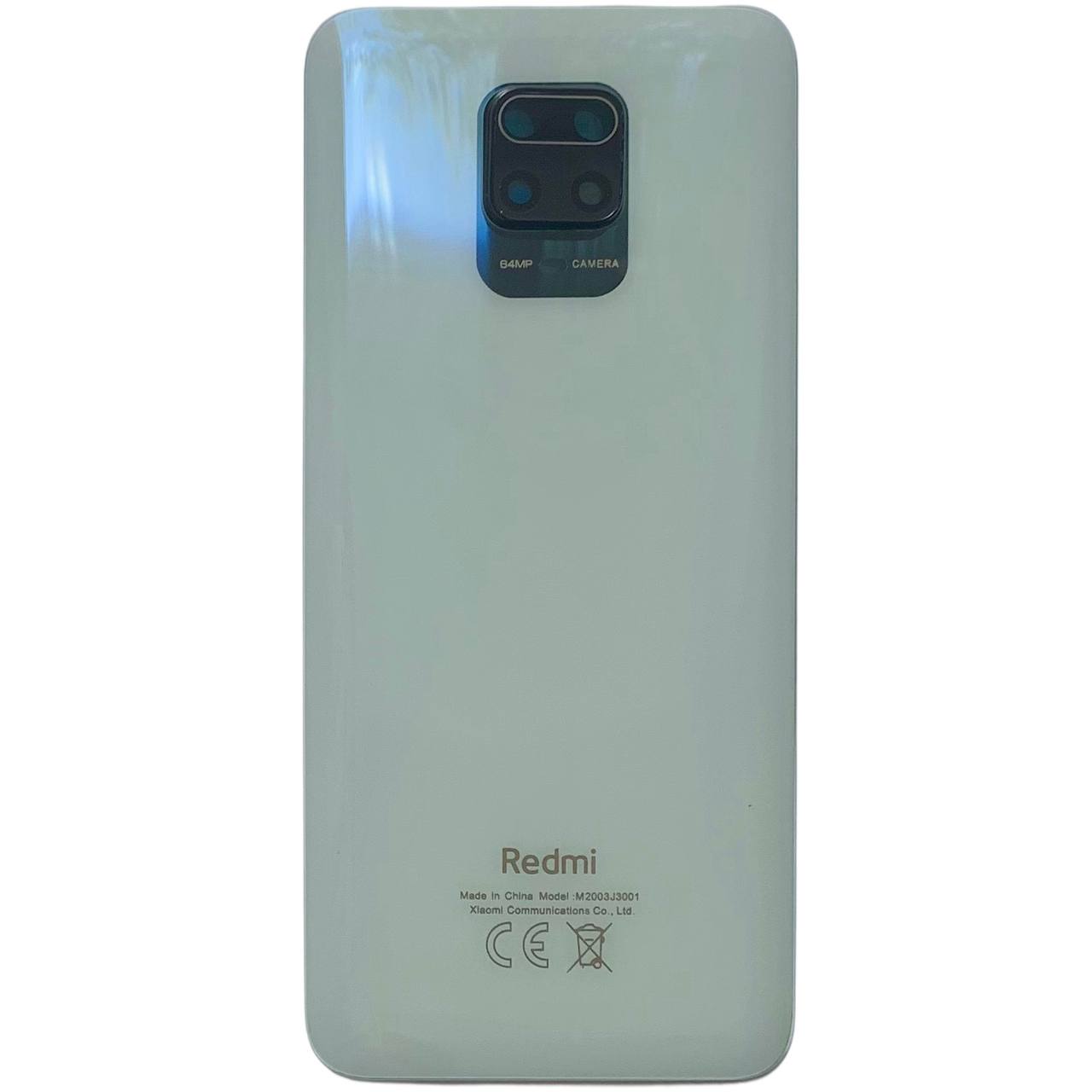 Задня кришка Xiaomi Redmi Note 9S white (зі склом камери)