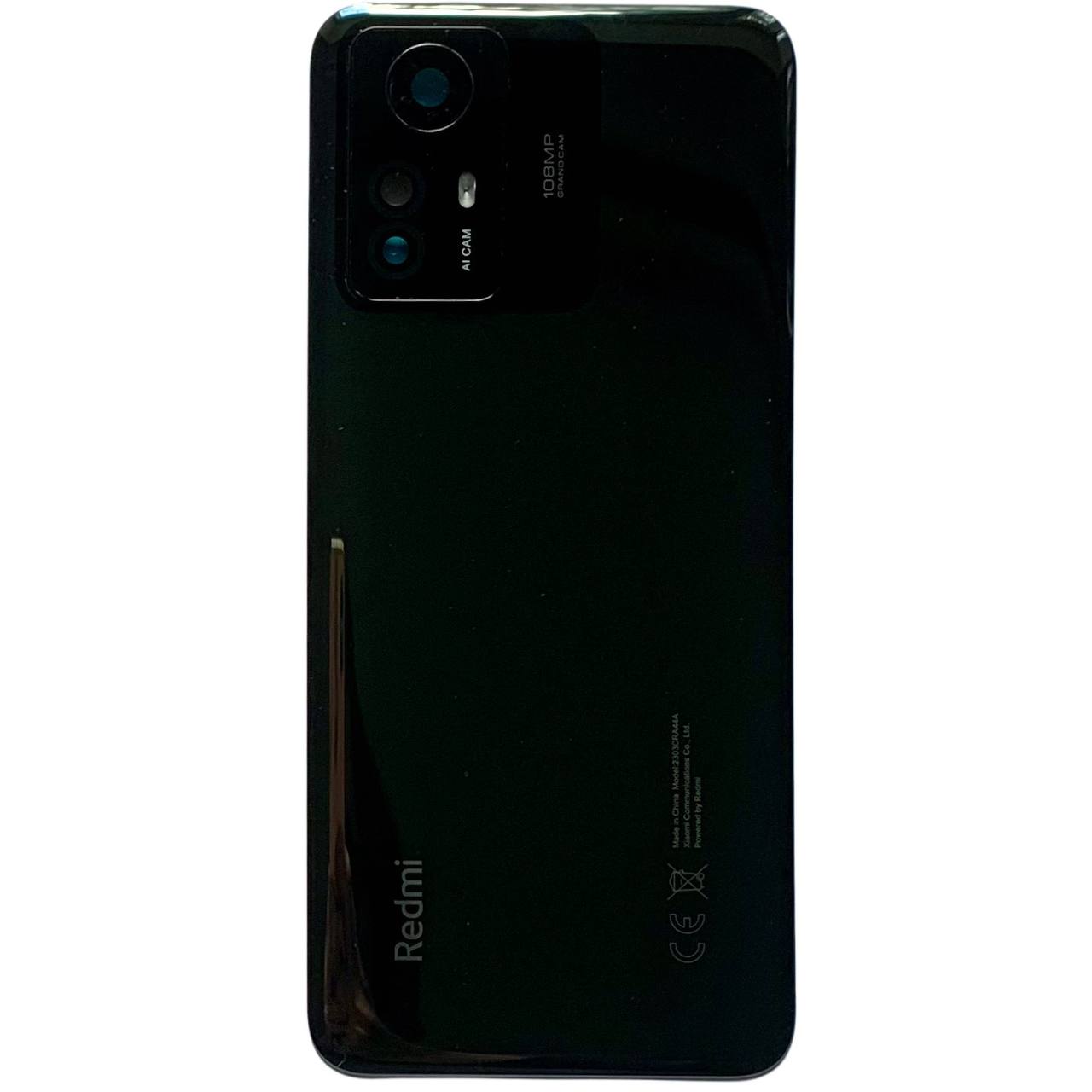 Задня кришка Xiaomi Redmi Note 12S black (зі склом камери)