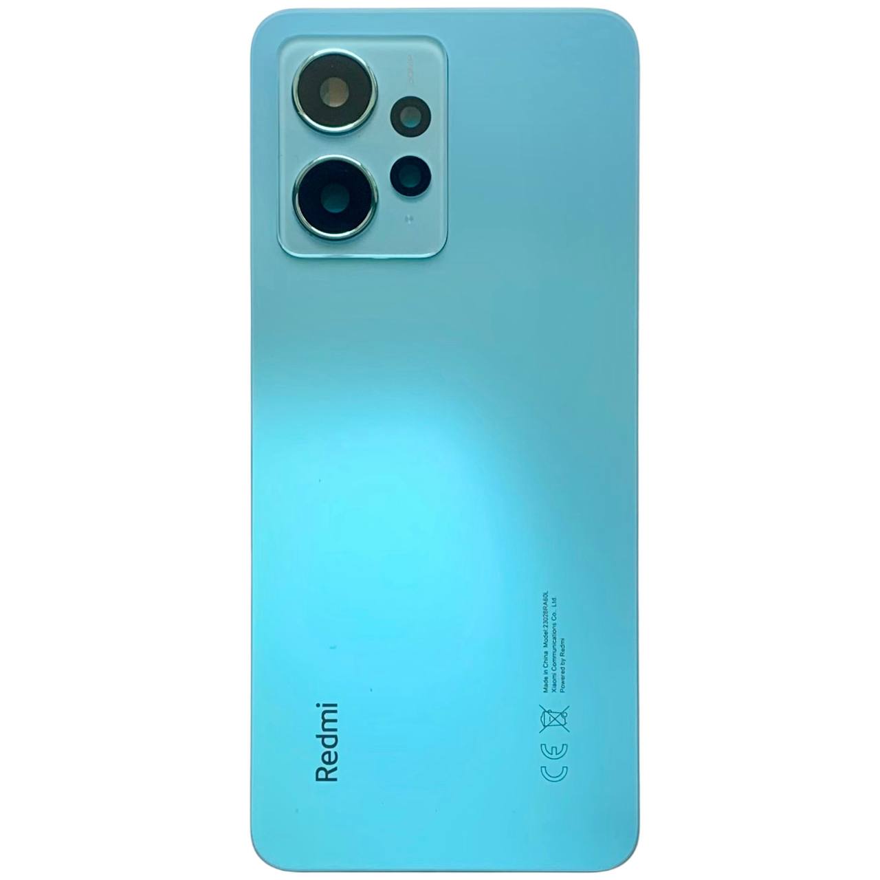 Задня кришка Xiaomi Redmi Note 12 4G blue (зі склом камери)