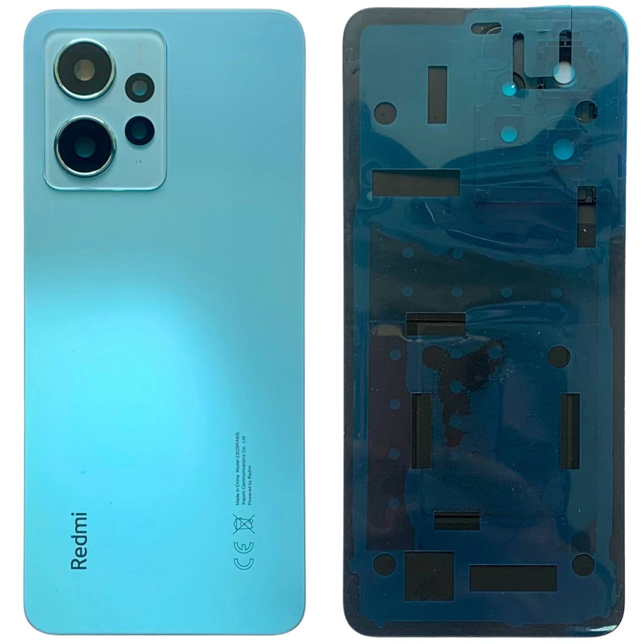 Задня кришка Xiaomi Redmi Note 12 4G blue (зі склом камери)
