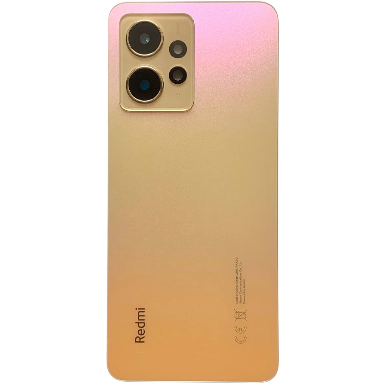 Задня кришка Xiaomi Redmi Note 12 4G gold (зі склом камери)