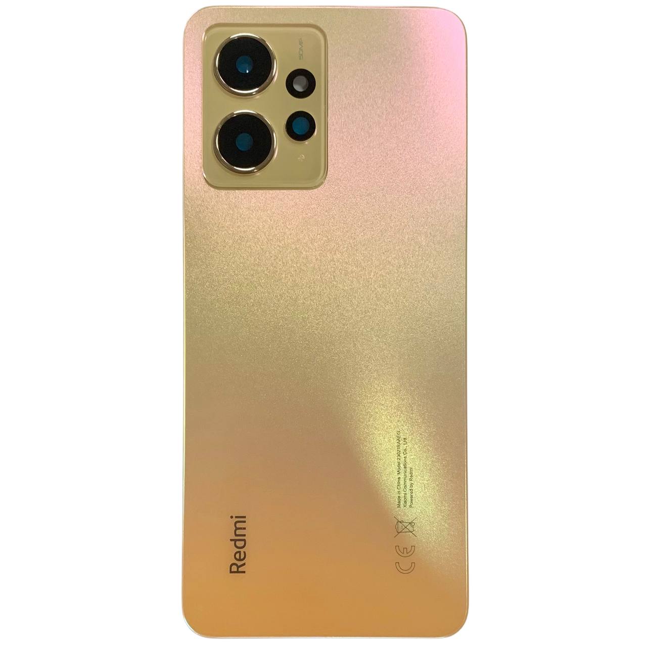 Задня кришка Xiaomi Redmi Note 12 4G gold (зі склом камери)