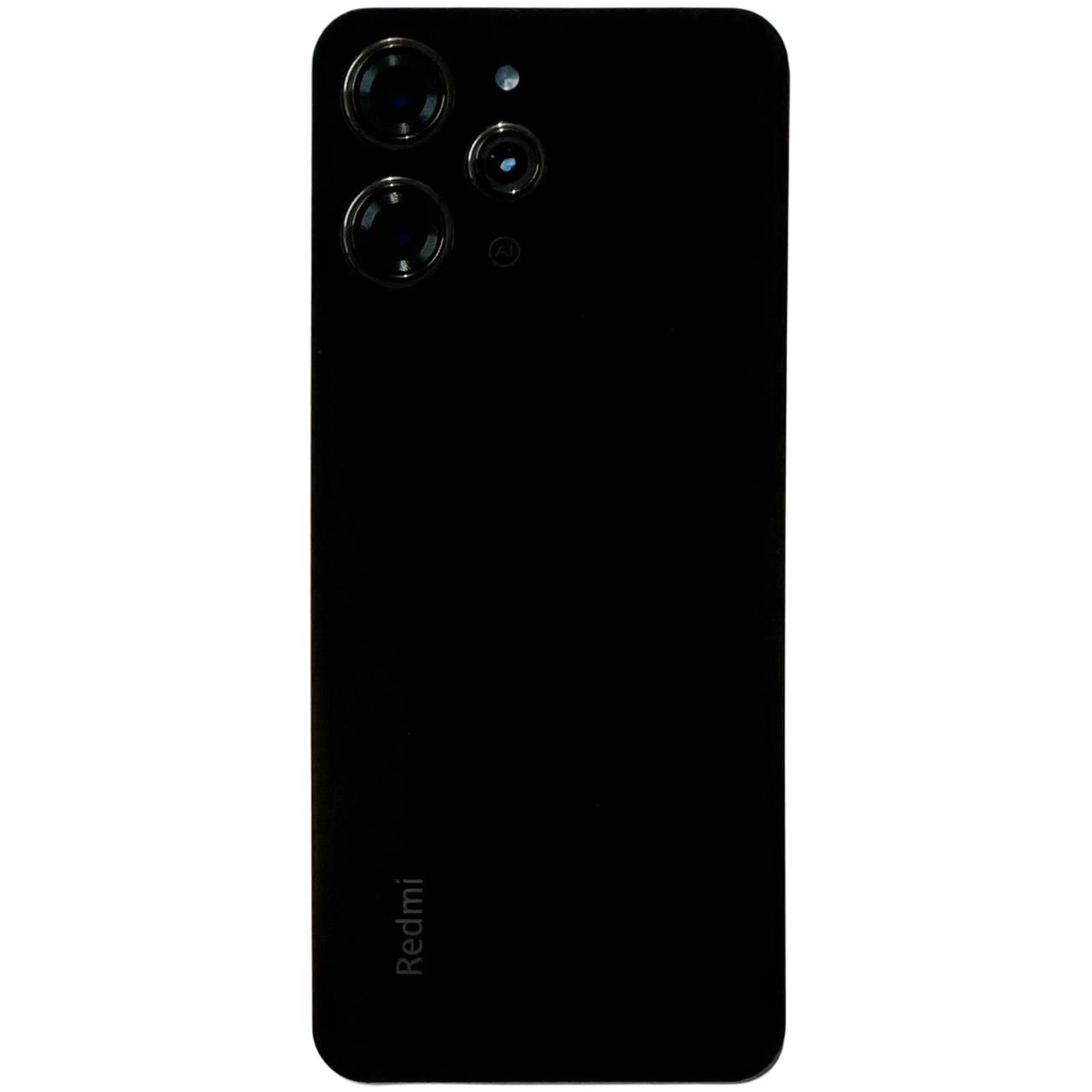 Задня кришка Xiaomi Redmi 12 black (зі склом камери)