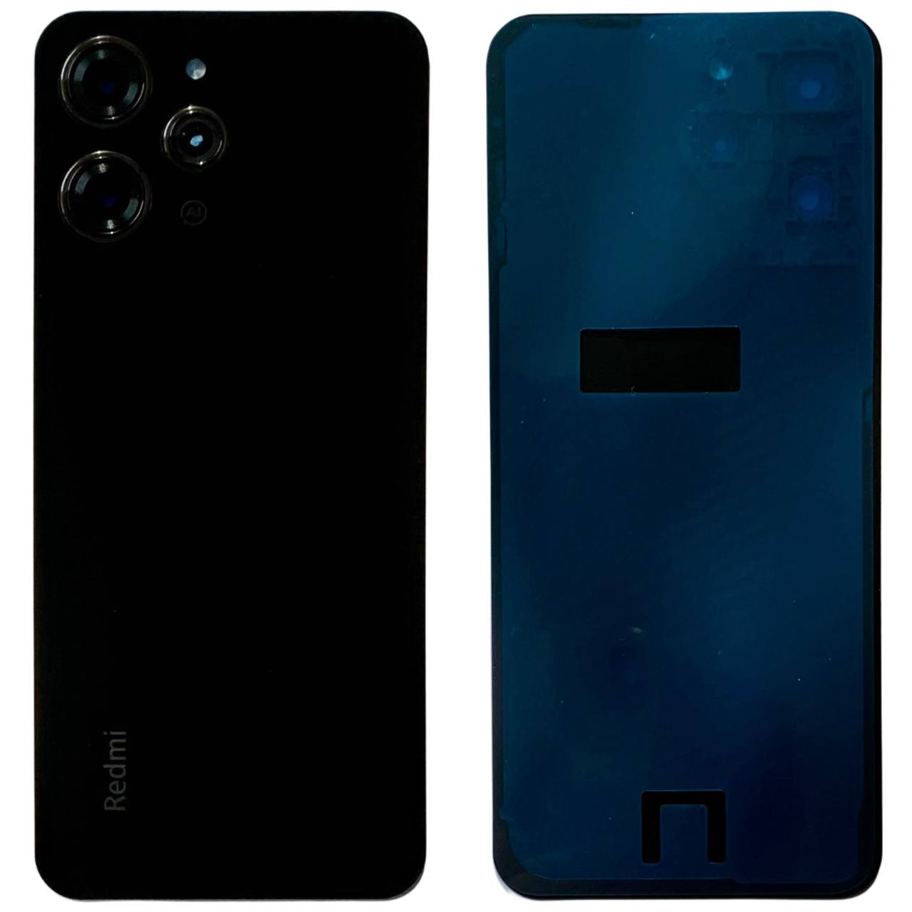 Задня кришка Xiaomi Redmi 12 black (зі склом камери)