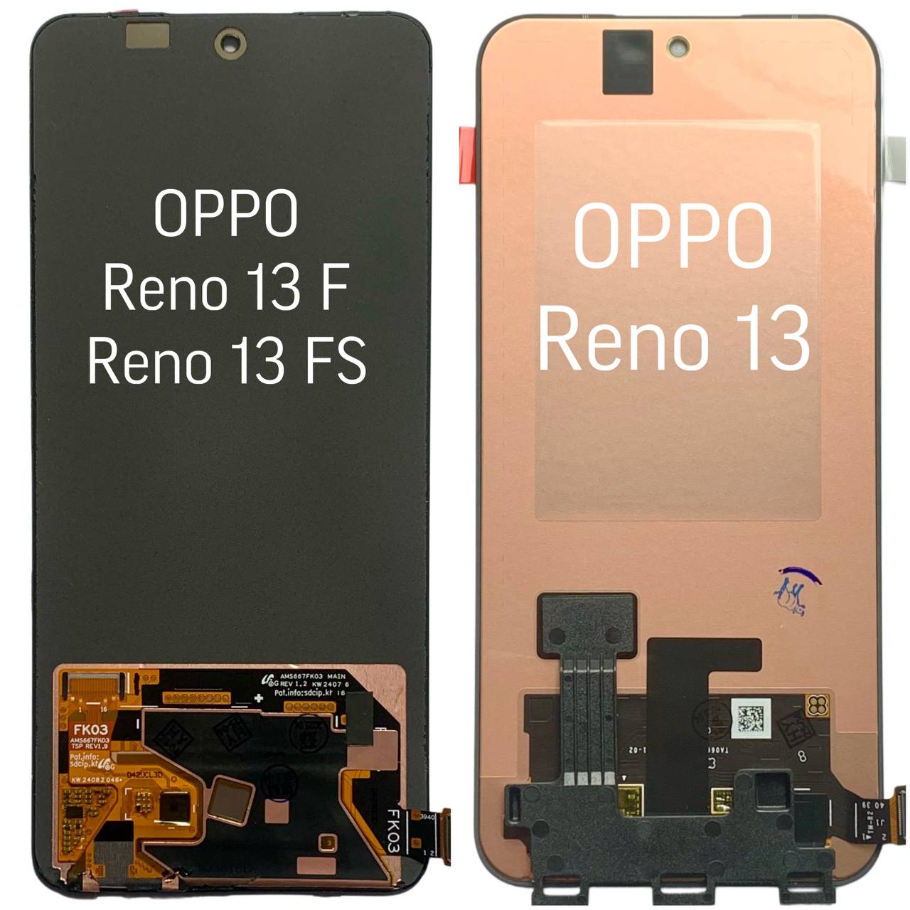 Дисплей OPPO Reno 13F | Reno 13FS black, без рамки, OLED