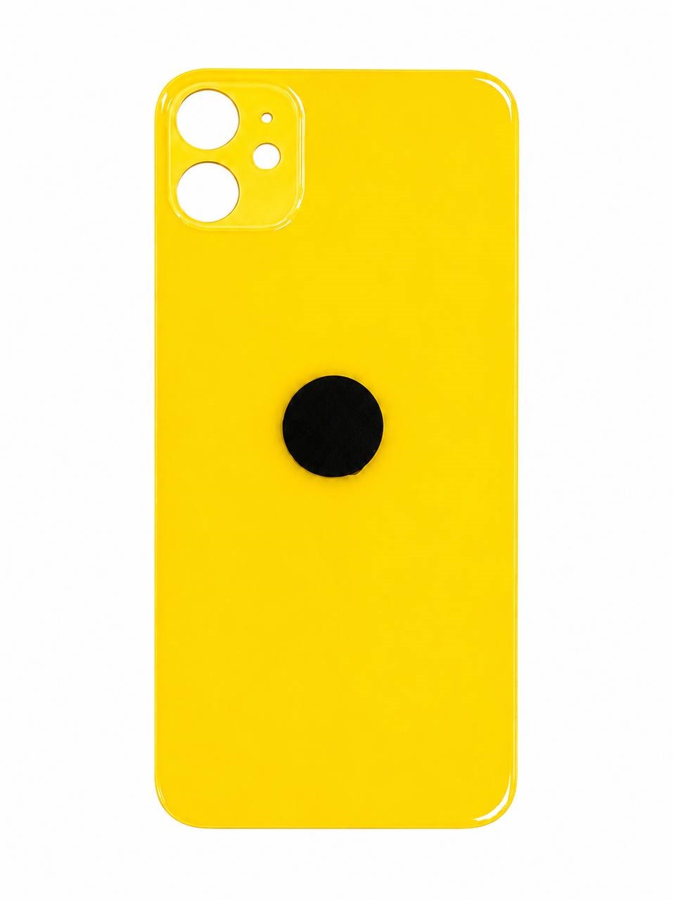Задня кришка корпуса iPhone 11 yellow, великий виріз під камеру, 1:1 Original