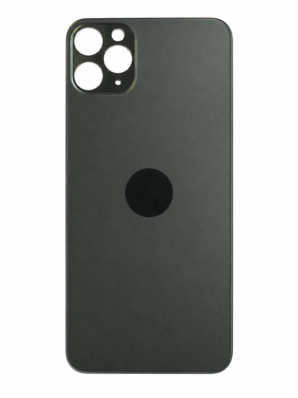 Задня кришка корпуса iPhone 11 Pro Max black, великий виріз під камеру, 1:1 Original
