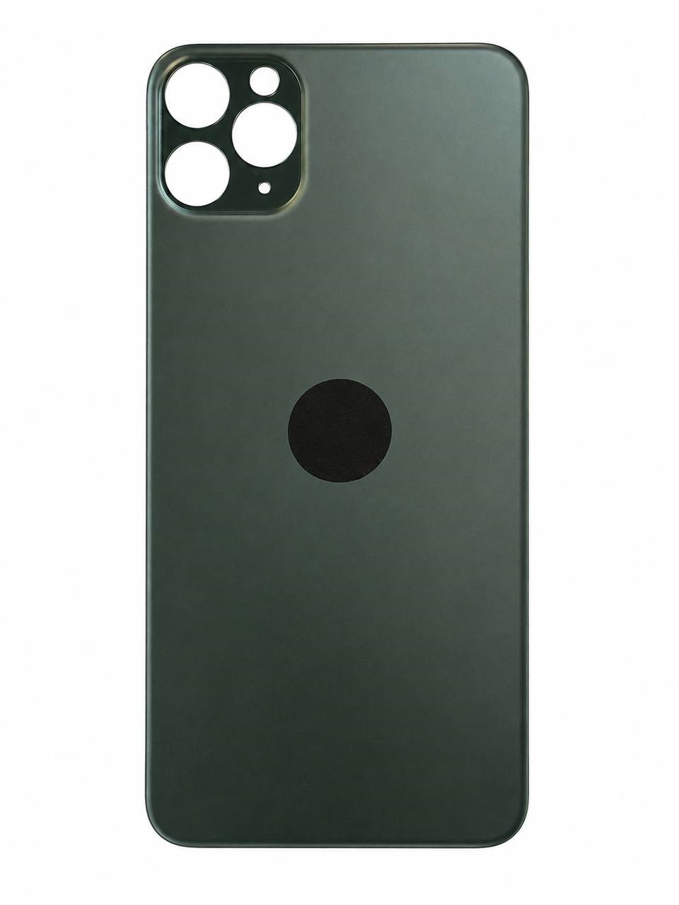 Задня кришка корпуса iPhone 11 Pro Max green, великий виріз під камеру, 1:1 Original