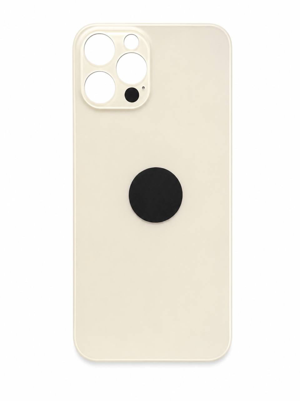 Задняя крышка корпуса iPhone 12 Pro gold,  большой вырез под камеру, 1:1 Original