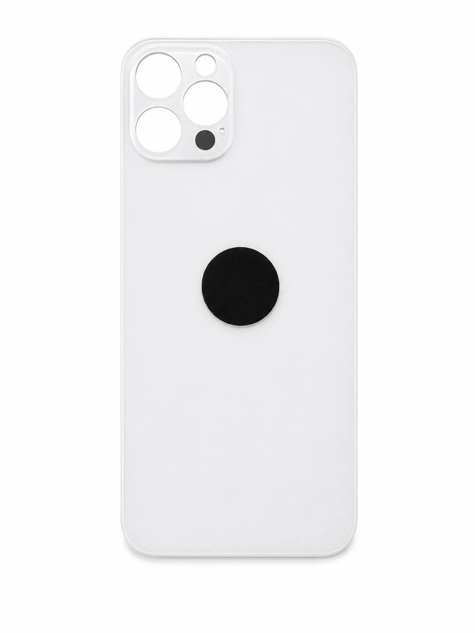 Задня кришка корпуса iPhone 12 Pro white, великий виріз під камеру, 1:1 Original