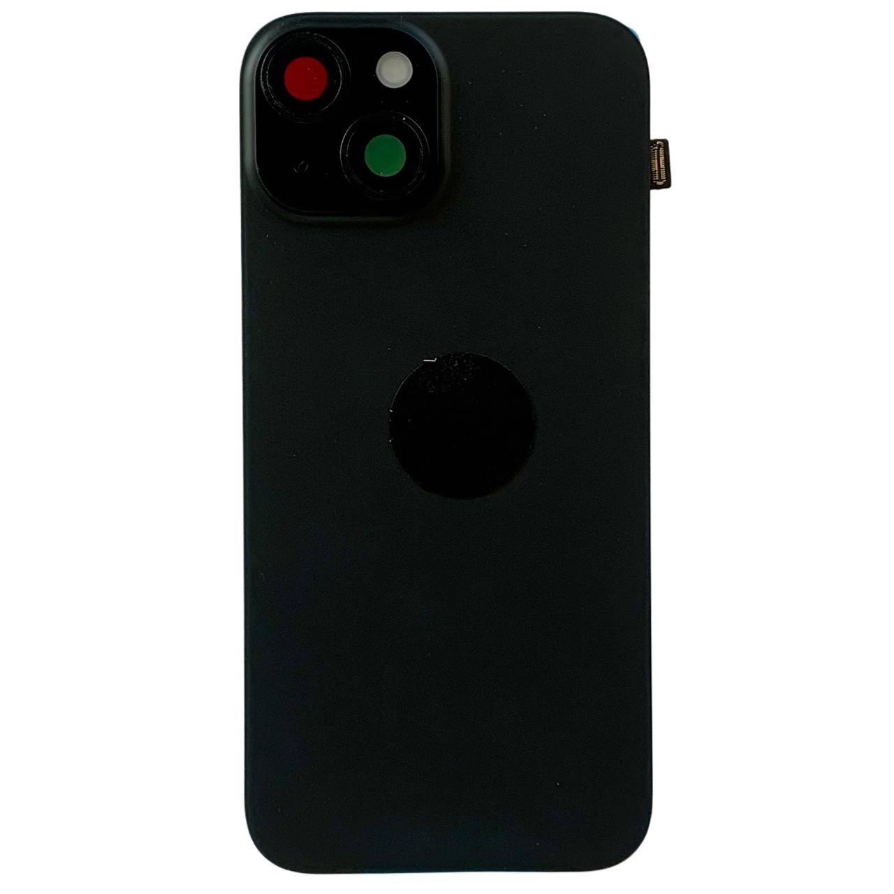 Задня кришка корпуса iPhone 15 black, зі склом камери, MagSafe, NFC, 1:1 Original