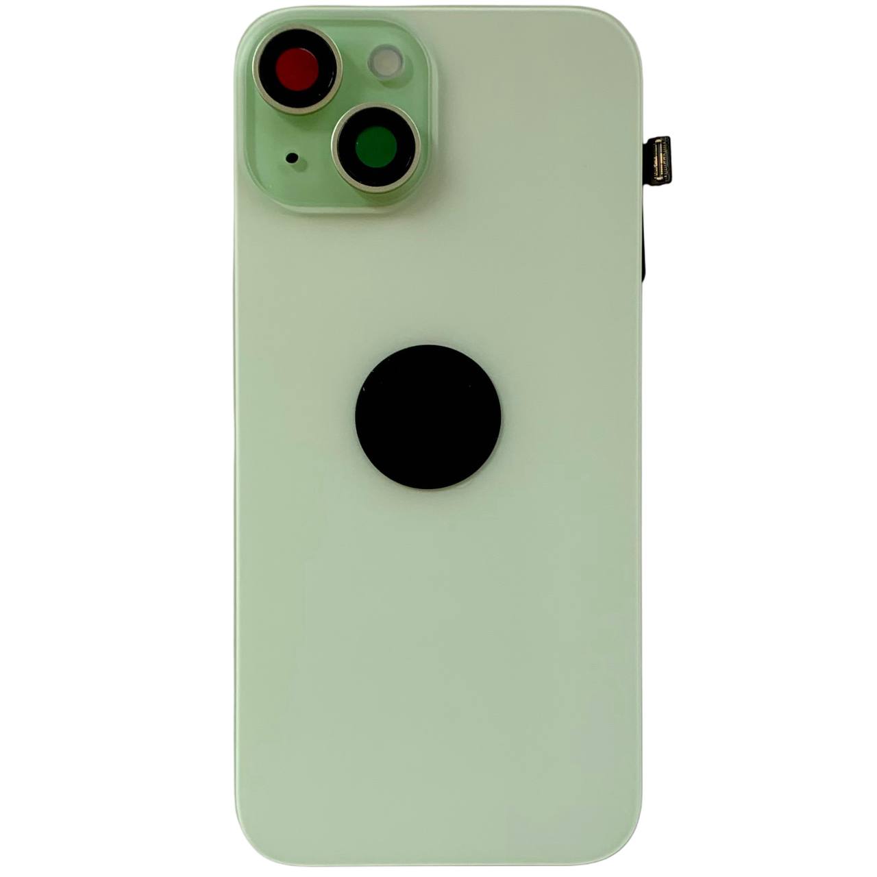 Задня кришка корпуса iPhone 15 green, зі склом камери, MagSafe, NFC, 1:1 Original