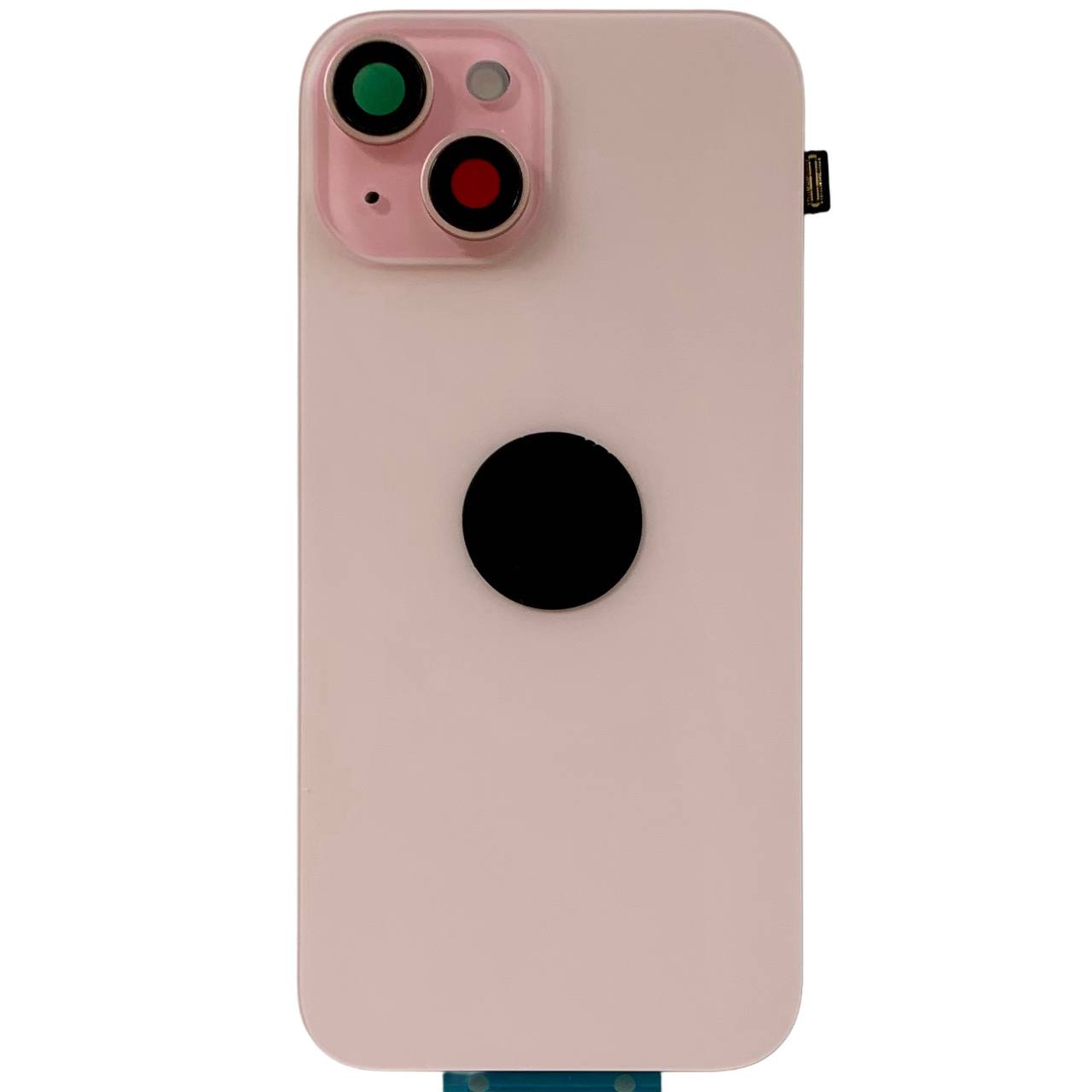 Задня кришка корпуса iPhone 15 pink, зі склом камери, MagSafe, NFC, 1:1 Original