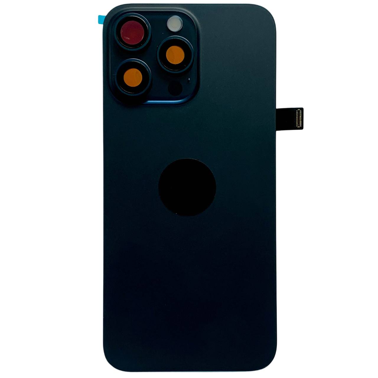 Задня кришка корпуса iPhone 15 Pro Max blue, зі склом камери, MagSafe, NFC, 1:1 Original