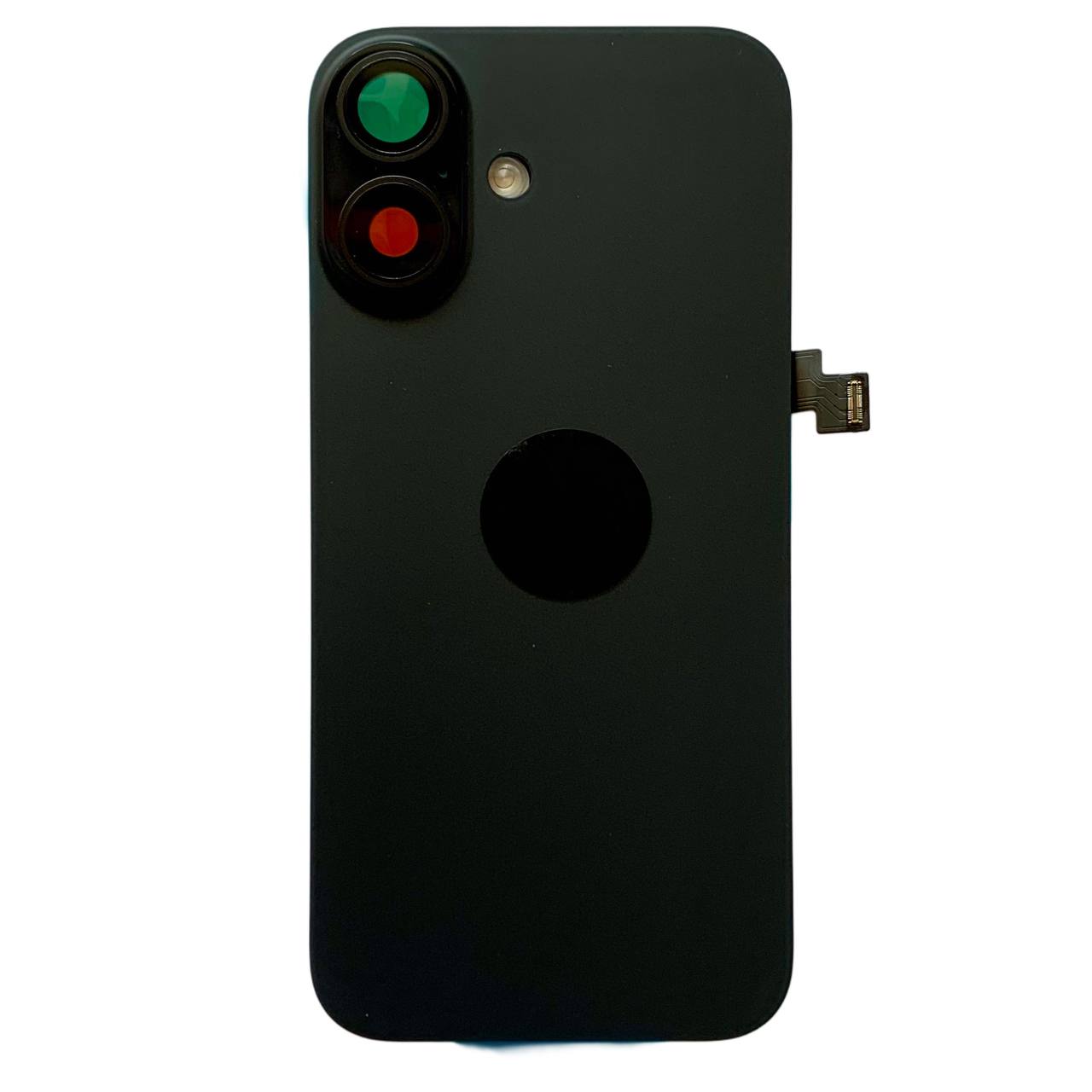 Задняя крышка корпуса iPhone 16 black, со стеклом камеры, MagSafe, NFC, 1:1 Original