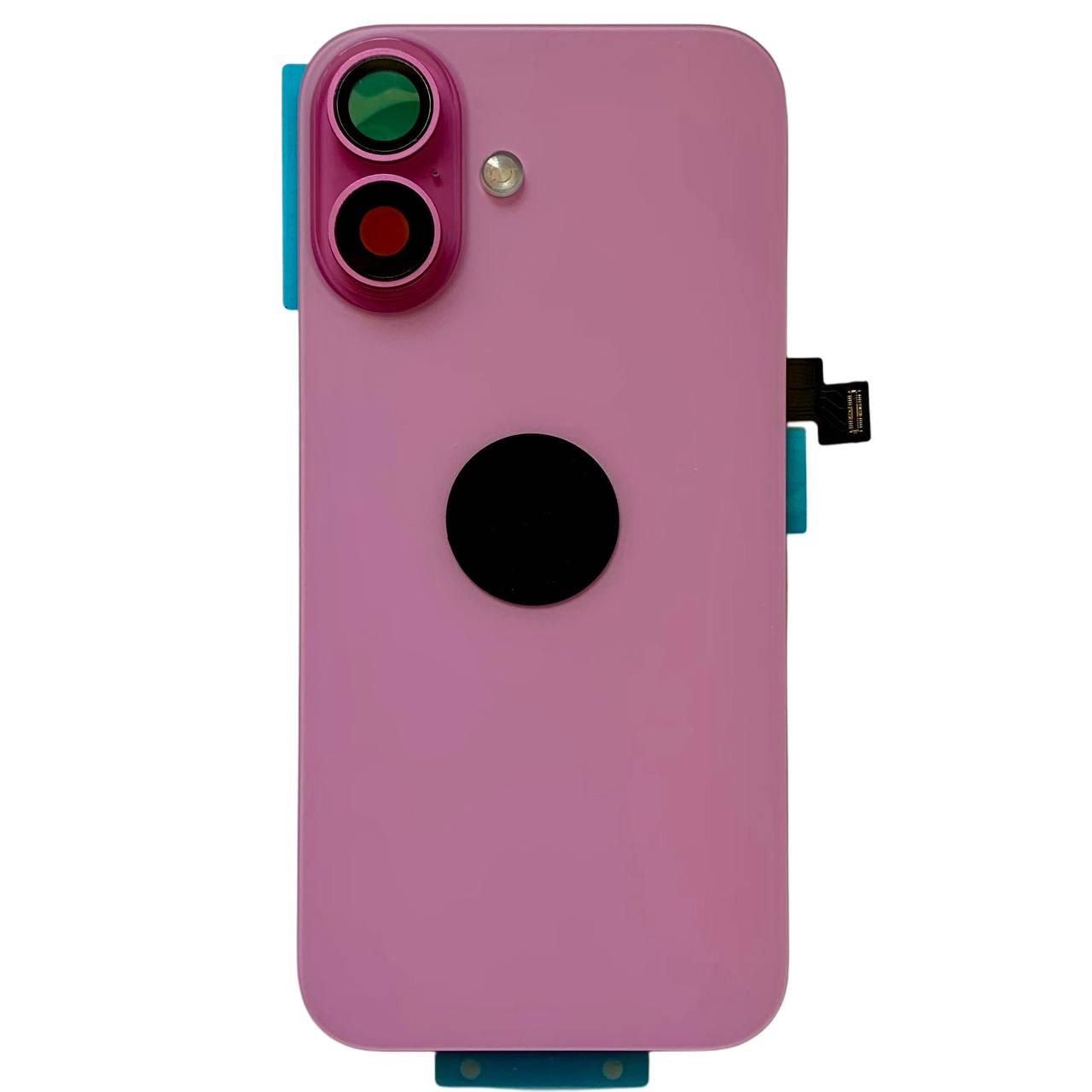 Задня кришка корпуса iPhone 16 pink, зі склом камери, MagSafe, NFC, 1:1 Original