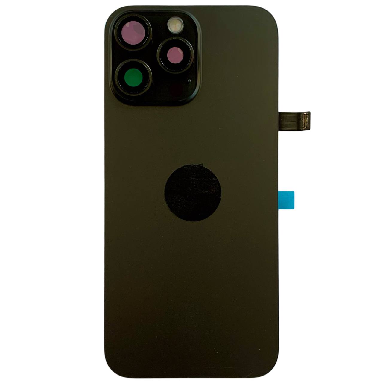 Задняя крышка корпуса iPhone 16 Pro Max black, со стеклом камеры, MagSafe, NFC, 1:1 Original