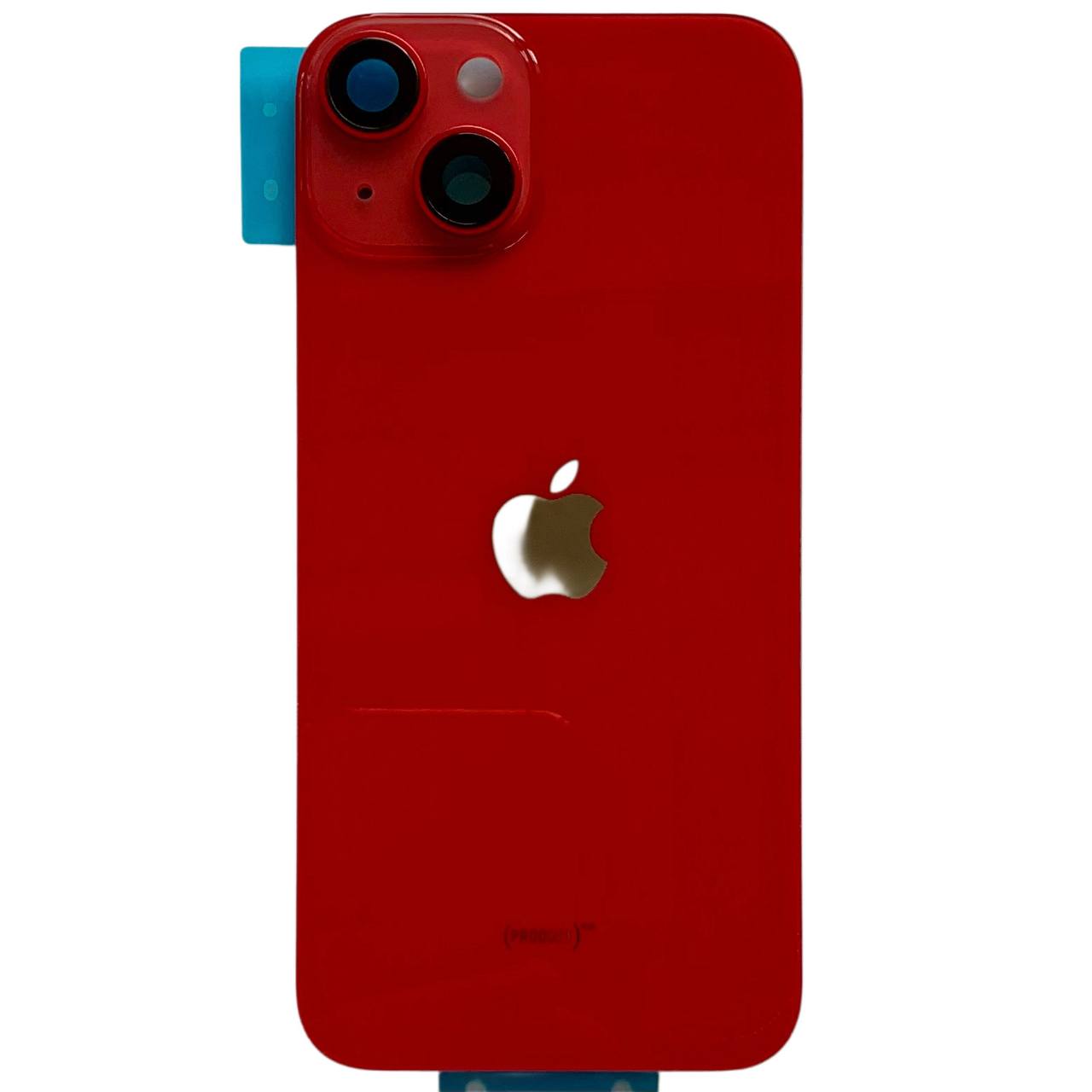 Задняя крышка корпуса iPhone 14 red, со стеклом камеры, MagSafe, 1:1 Original