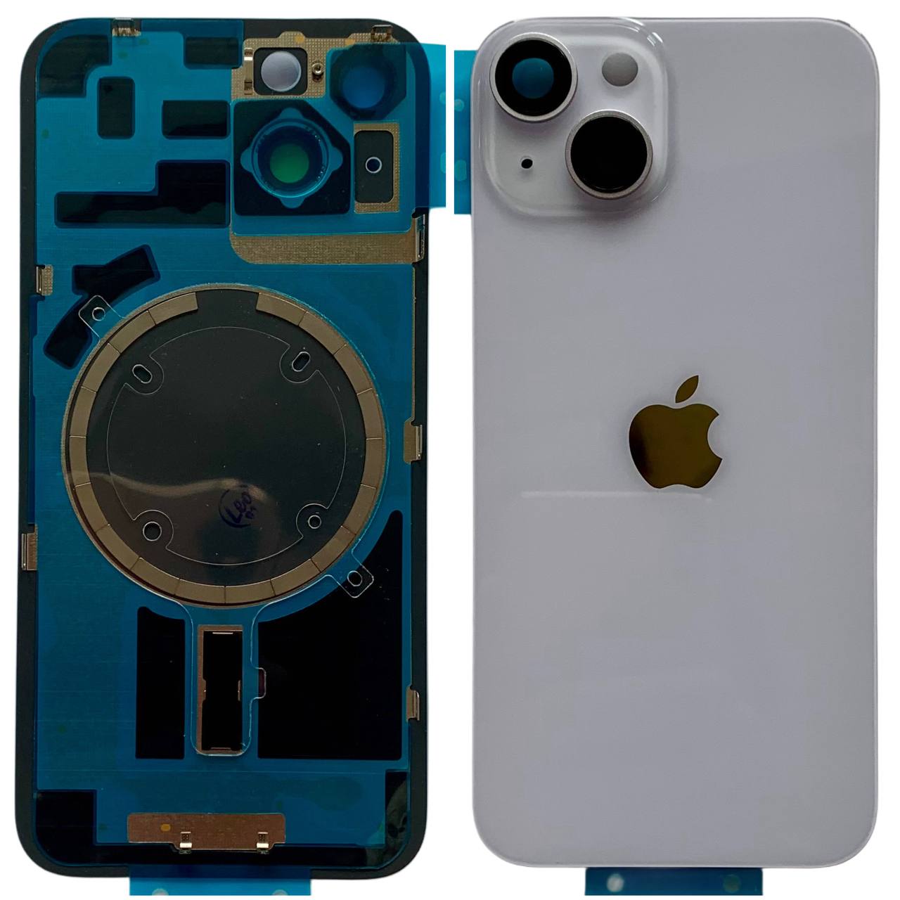 Задняя крышка корпуса iPhone 14 purple, со стеклом камеры, MagSafe, 1:1 Original
