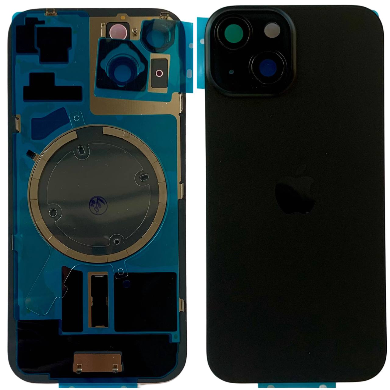 Задня кришка корпуса iPhone 15 black, зі склом камери, MagSafe, 1:1 Original