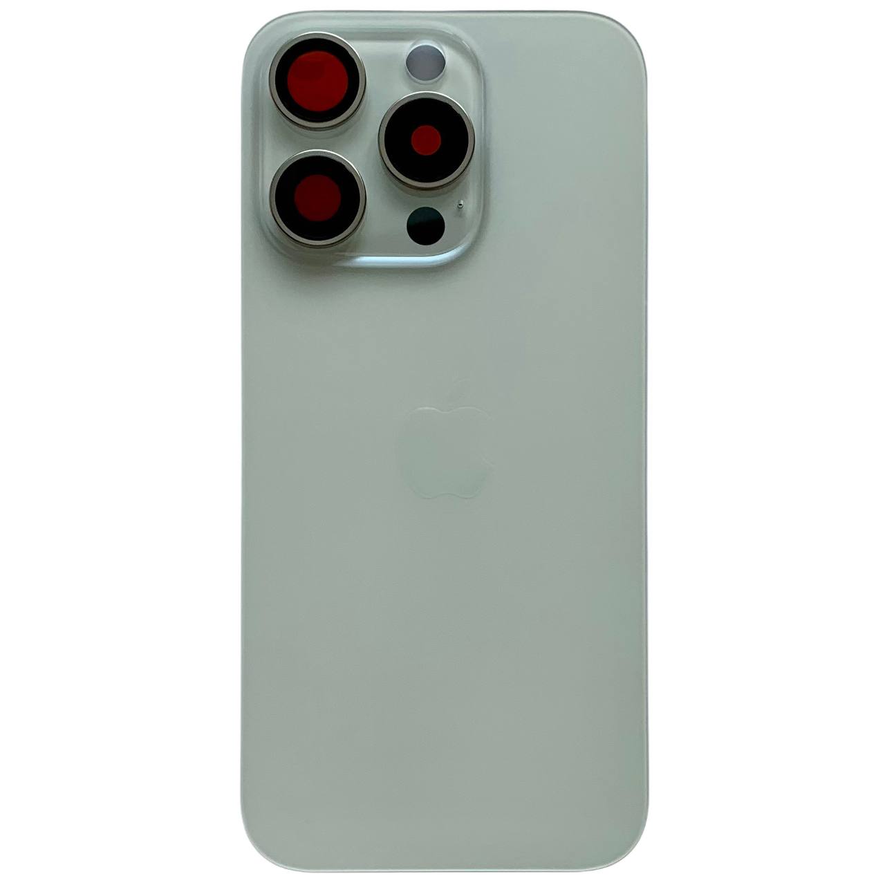Задня кришка корпуса iPhone 15 Pro white, зі склом камери, MagSafe, 1:1 Original