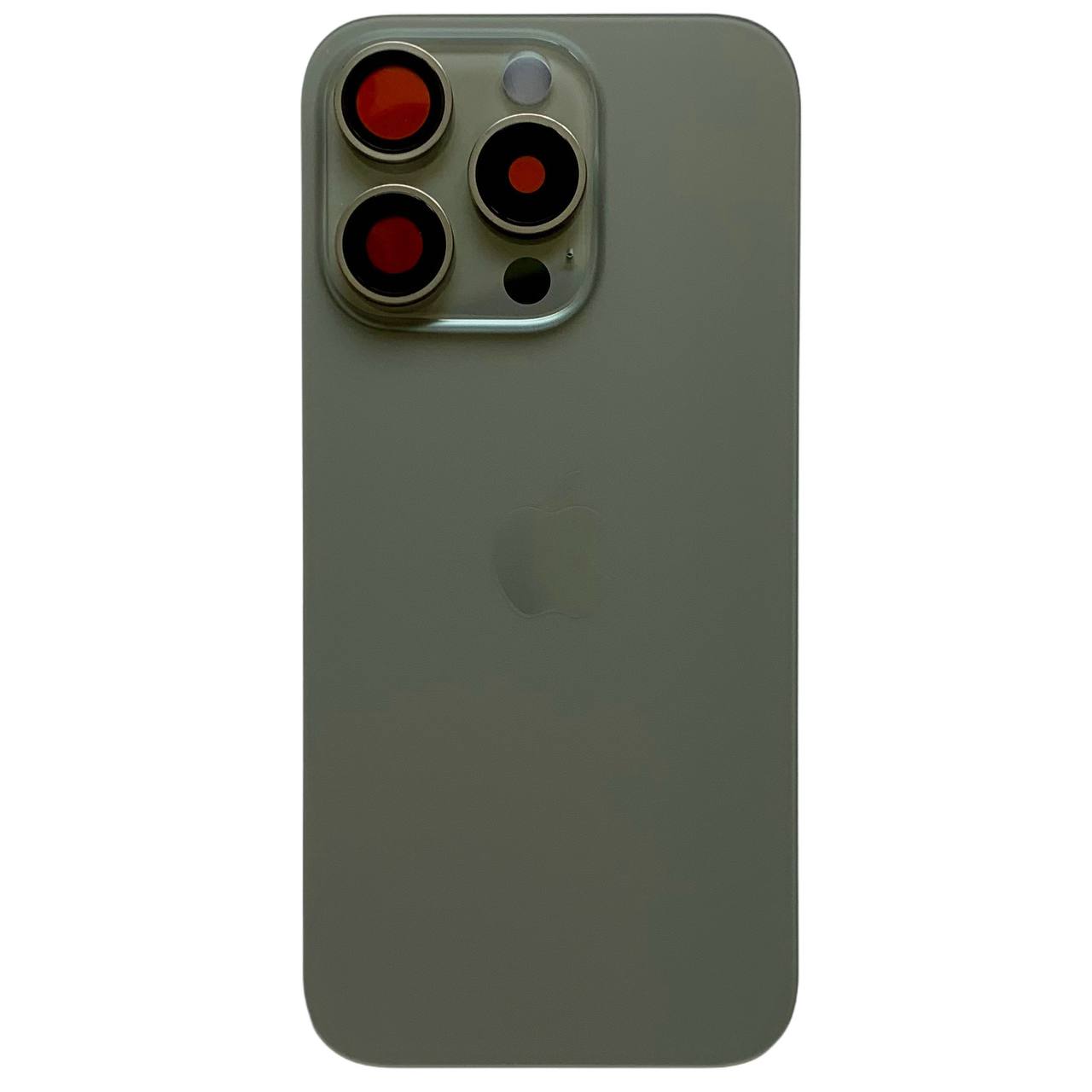 Задня кришка корпуса iPhone 15 Pro gray, зі склом камери, MagSafe, 1:1 Original